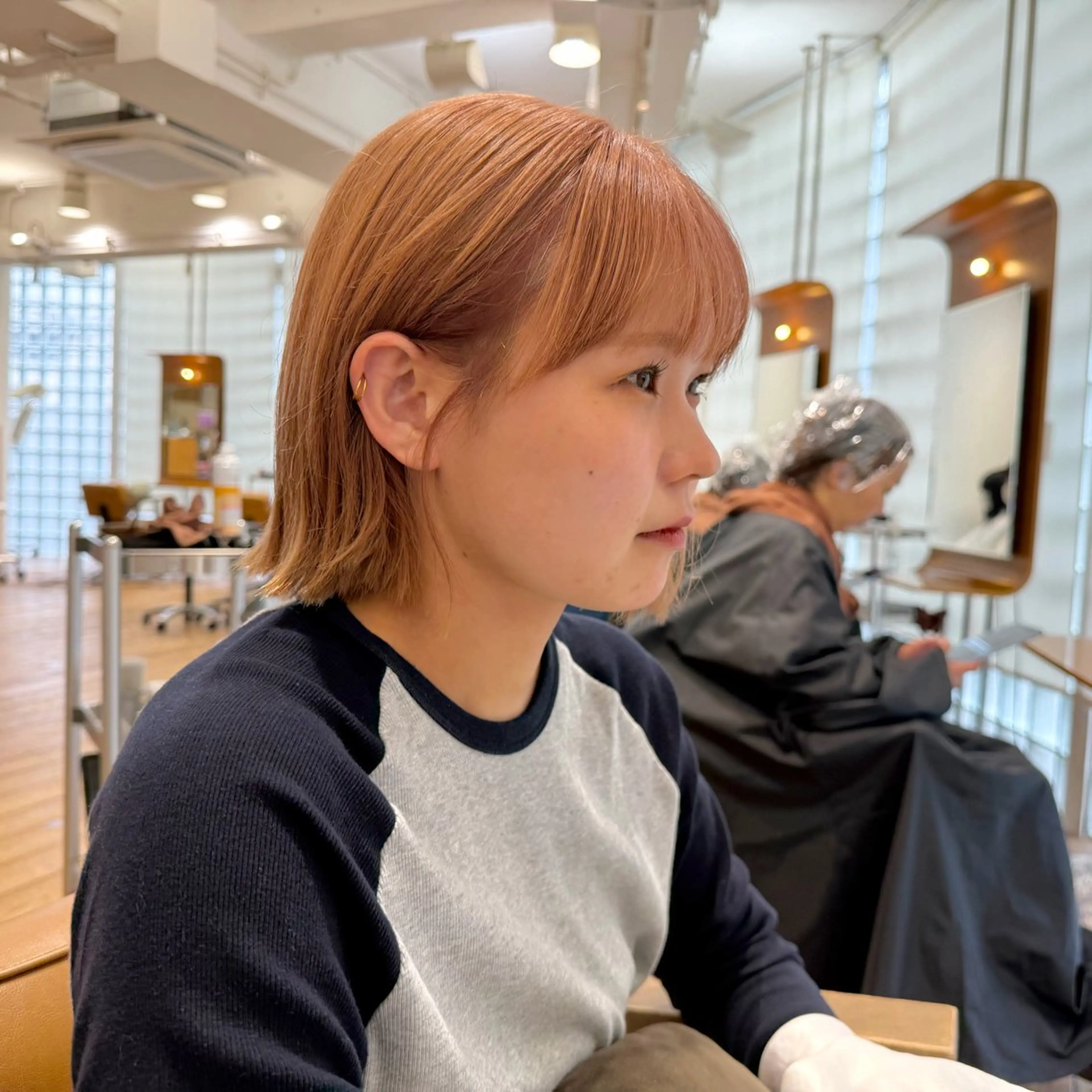 ショート カラー ベージュカラー ブリーチ カット ヘアカラー カズヤ/垢抜けヘア/ 顔周り/ボブのヘアスタイル