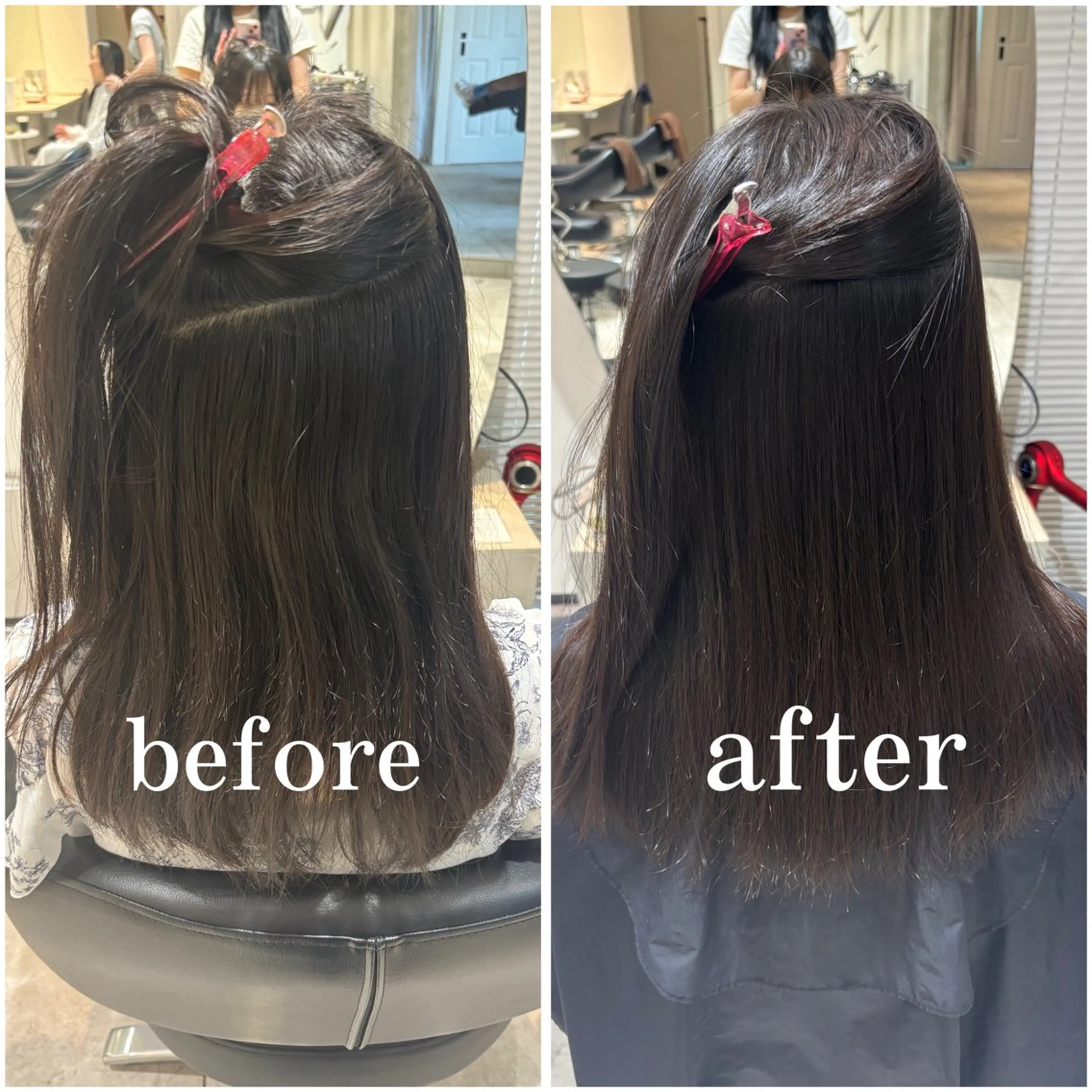 ロング 縮毛矯正 🧸艶髪🫧‪🎀 岡由紀乃のヘアスタイル