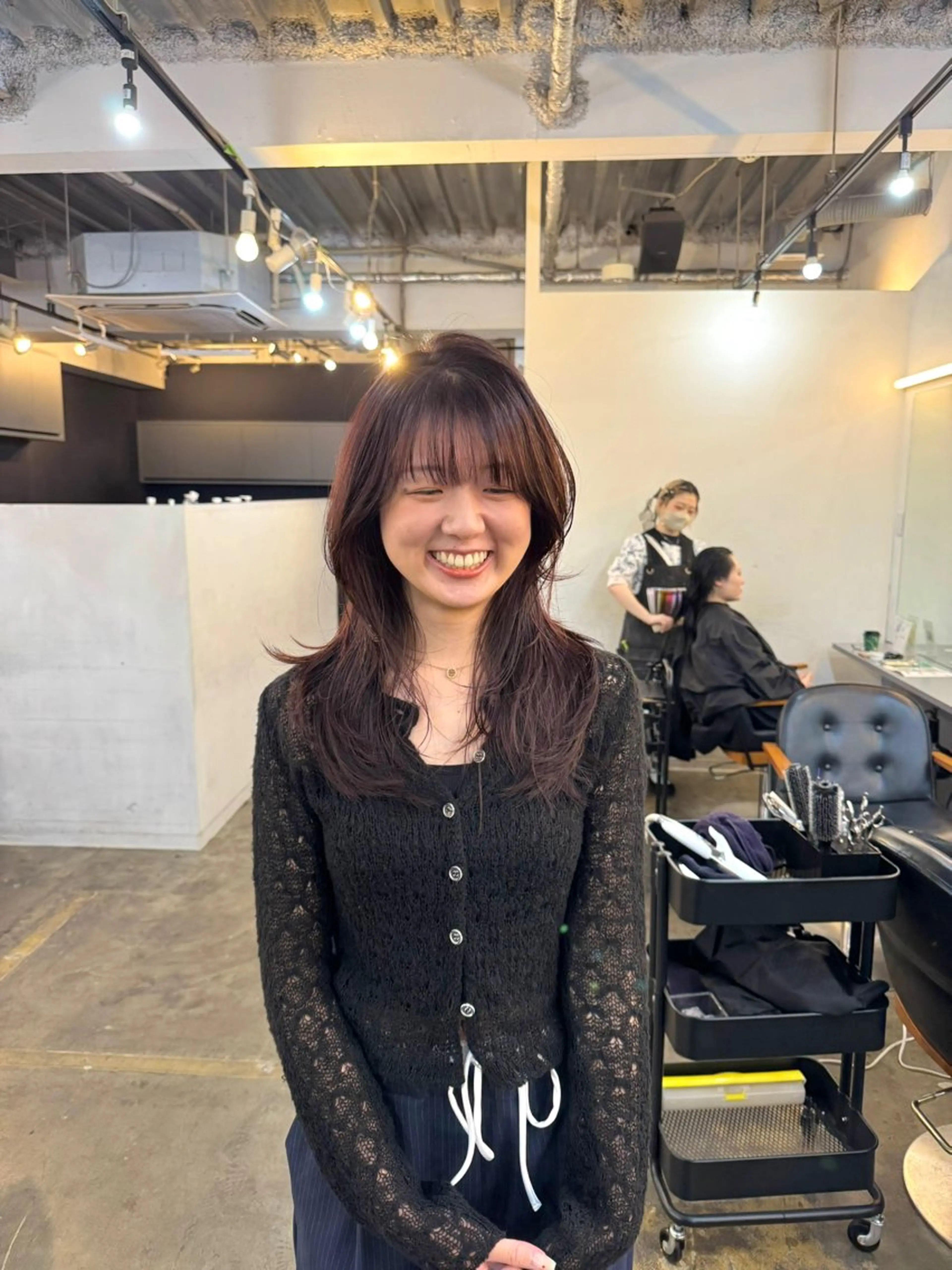 ロング カラー カット ヘアカラー トリートメント 🪡韓国レイヤー /髪質改善/菊池🪡のヘアスタイル