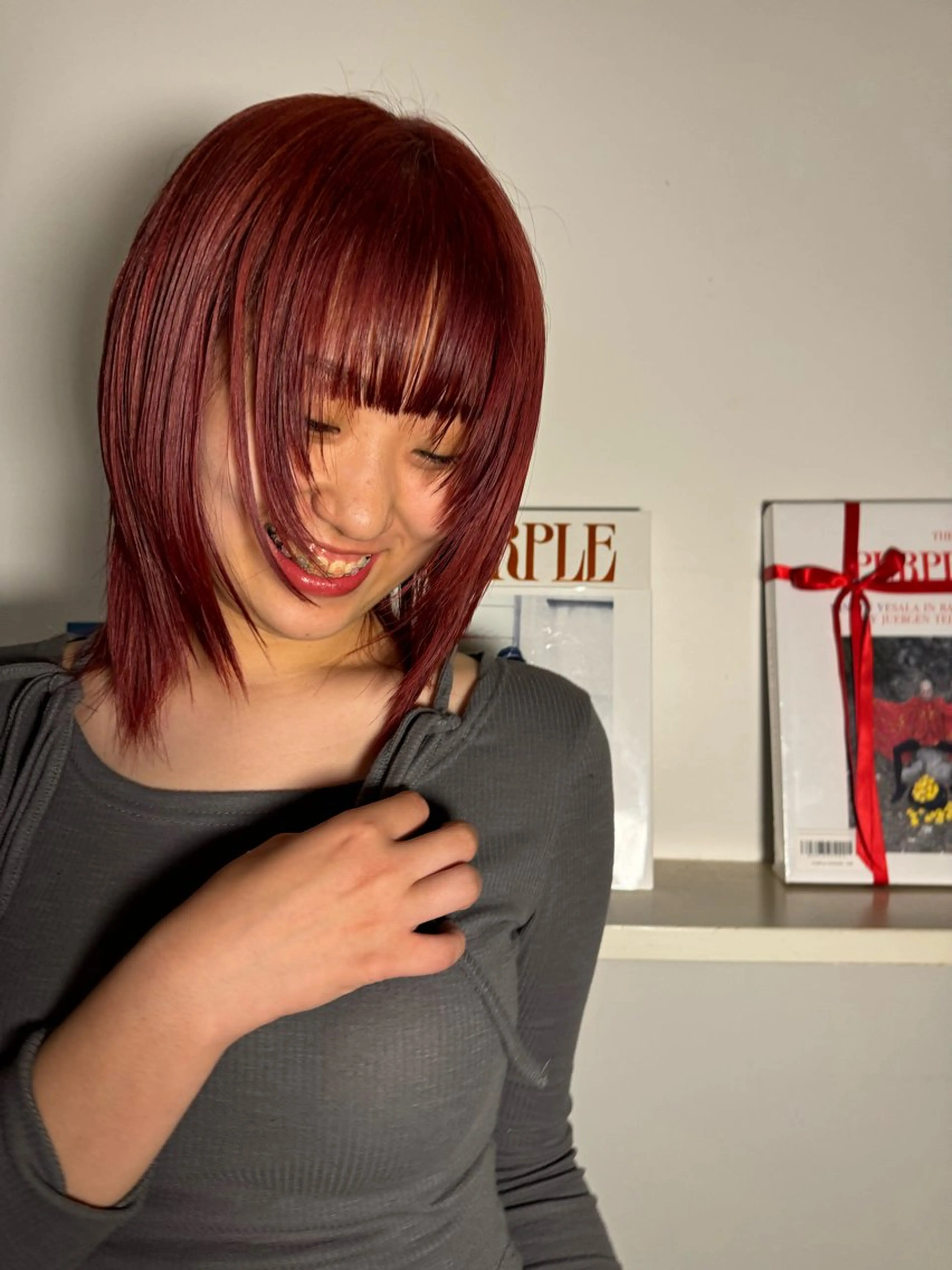 ミディアム カラー 今泉/kai🐇ボブ 似合わせカットのヘアスタイル