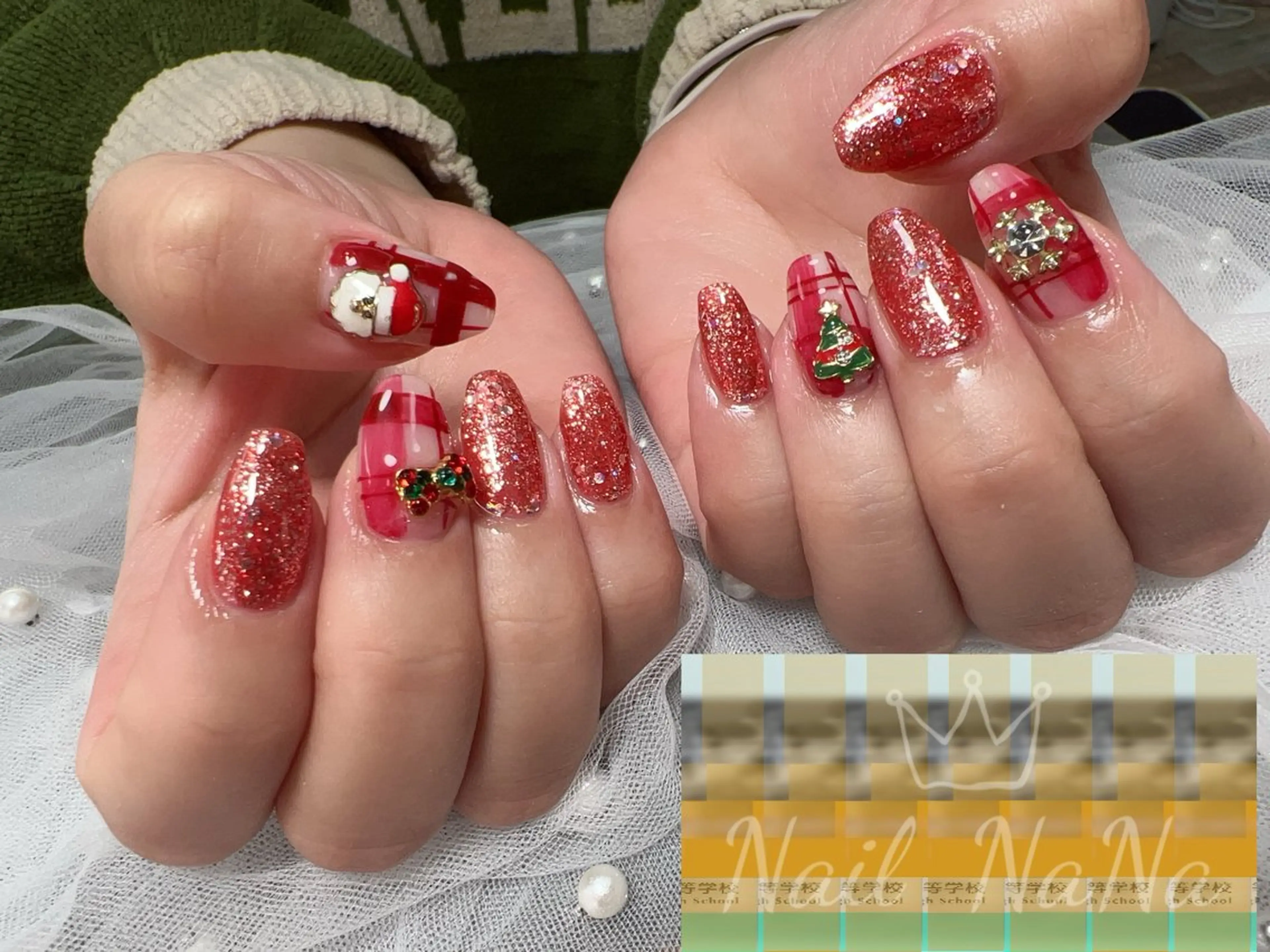 ネイル 冬ネイル クリスマス ハンドネイル Nail NaNaのネイルデザイン