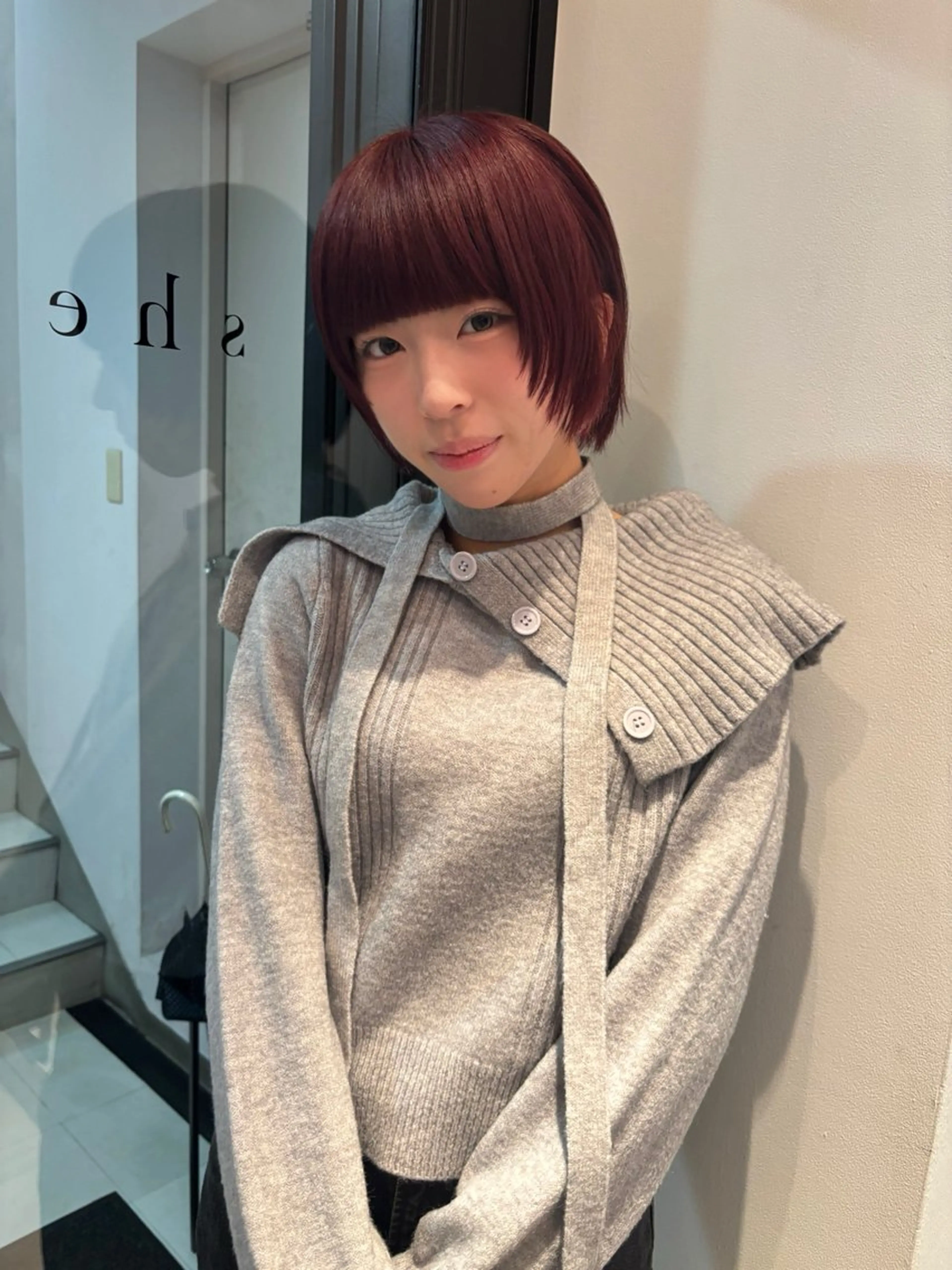 ショート カラー カット ヘアカラー riria/ボブ /透明感カラー🎀のヘアスタイル