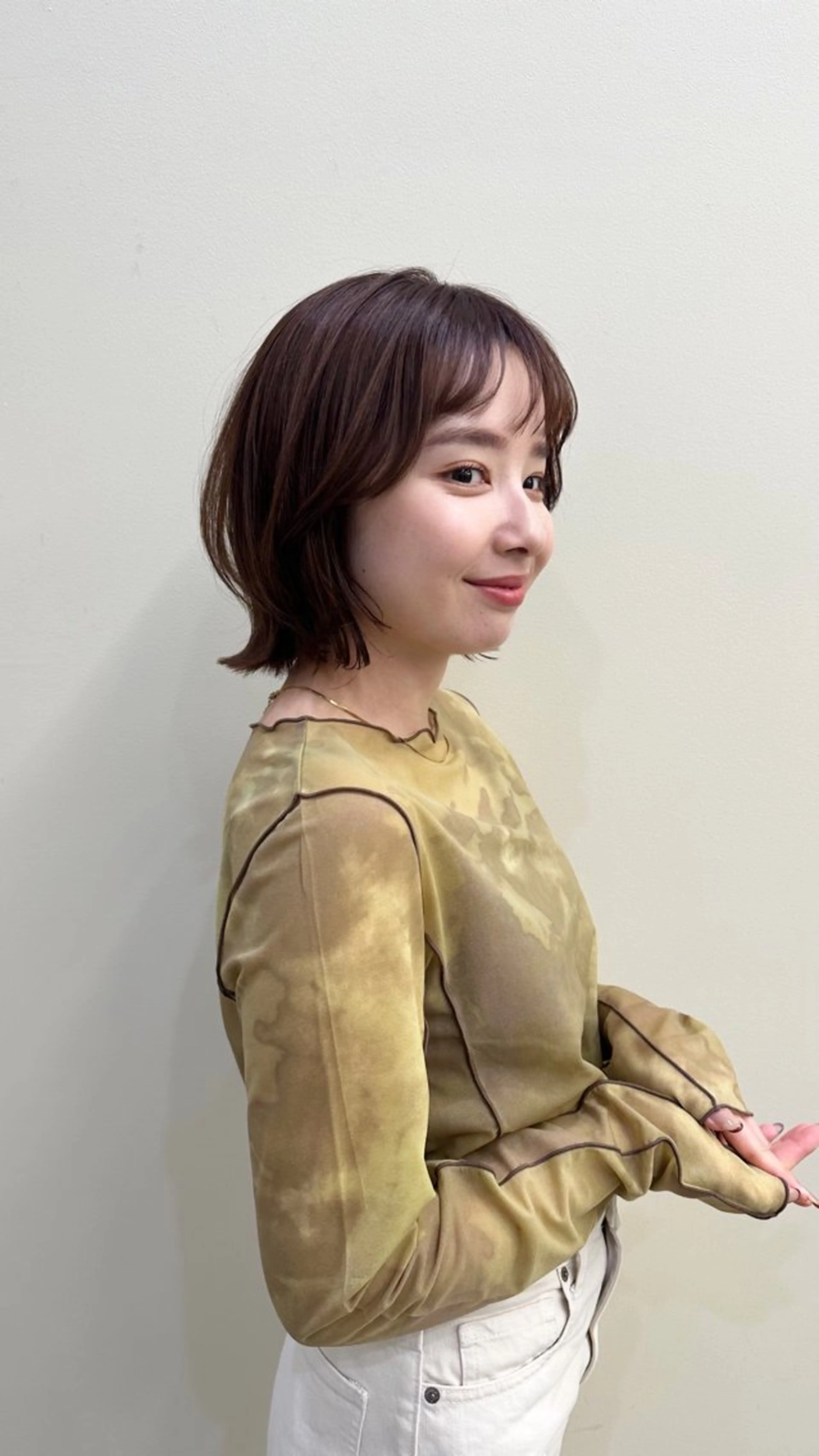 ミディアム 高松 沙耶のヘアスタイル
