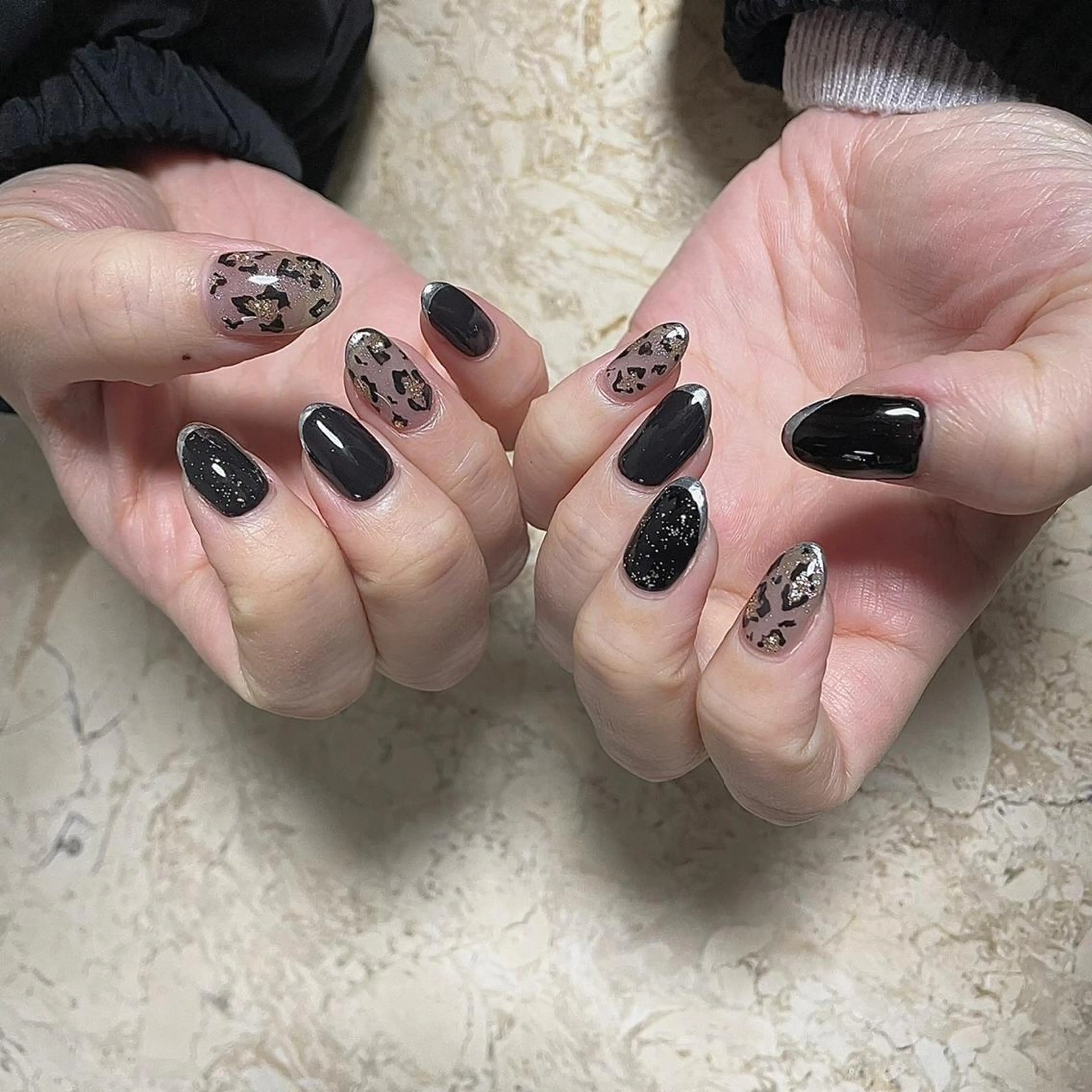 ネイル アニマル柄 アートネイル フラワーネイル フレンチネイル ジェルネイル ハンドネイル フットネイル nail salon mieux(ミュー)のマツエク・マツパデザイン