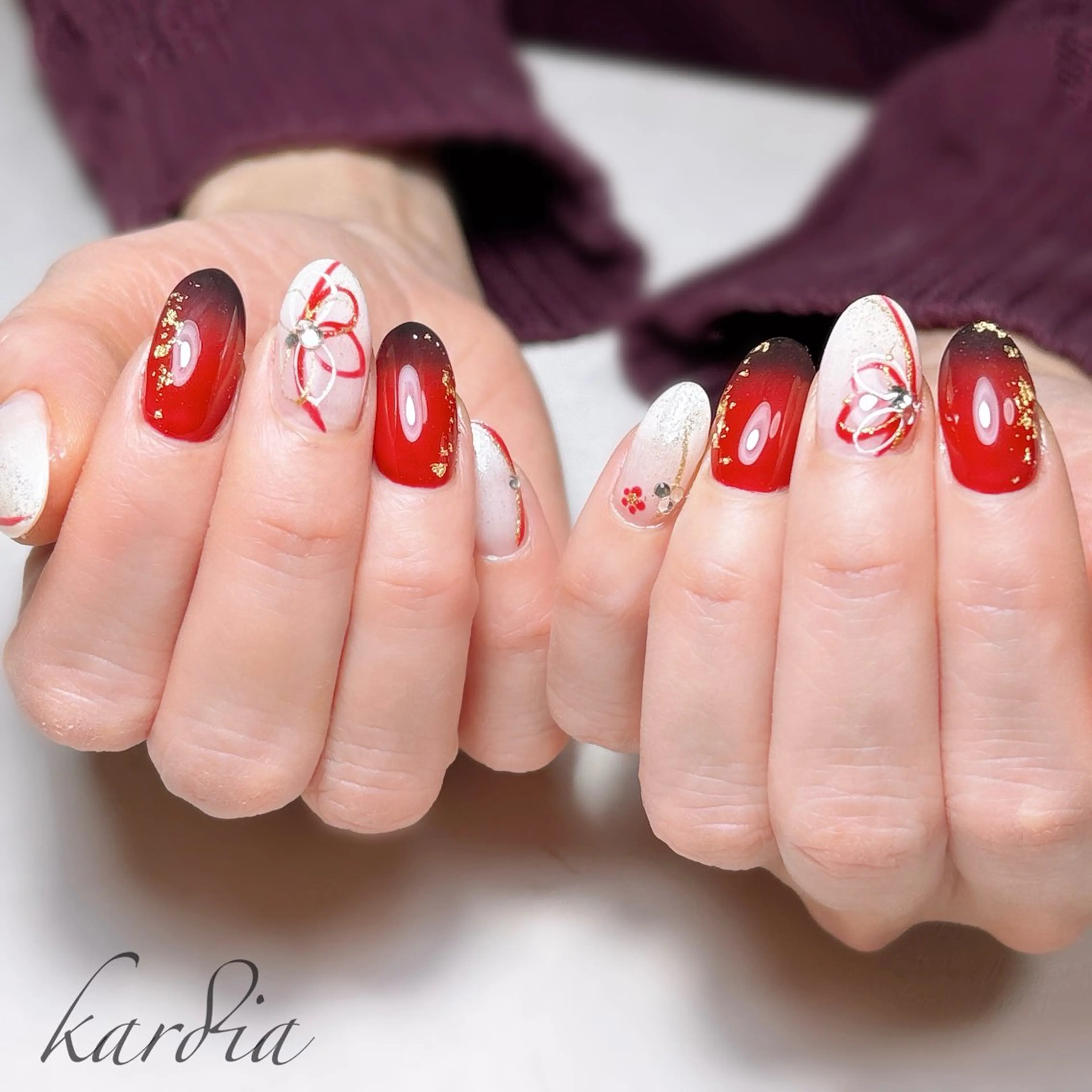 ネイル καρδιά -ｶﾙﾃﾞｨｱ-のネイルデザイン