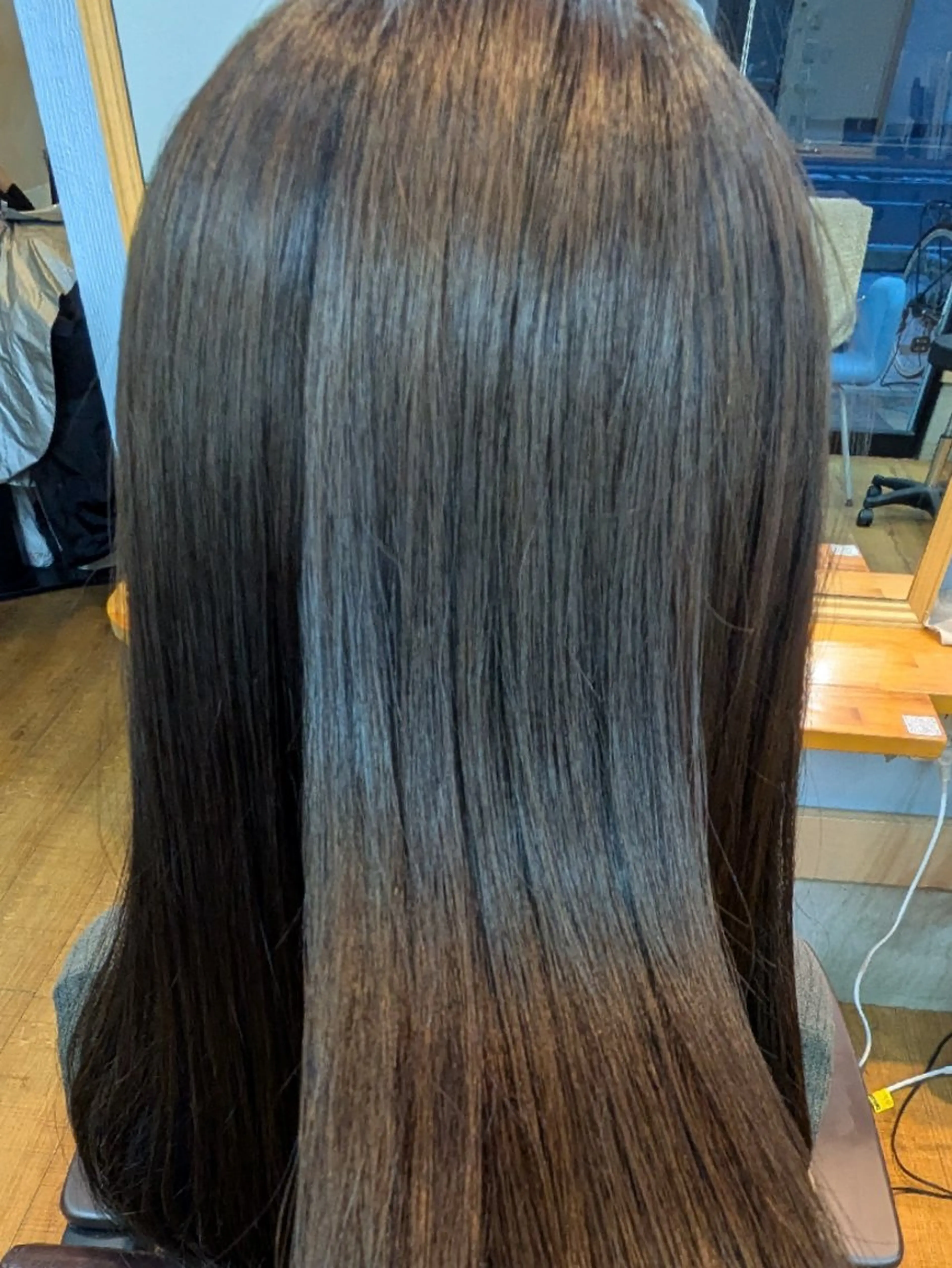 ロング 髪質改善＆白髪ぼかし カラー♡店長みやけ♡のヘアスタイル