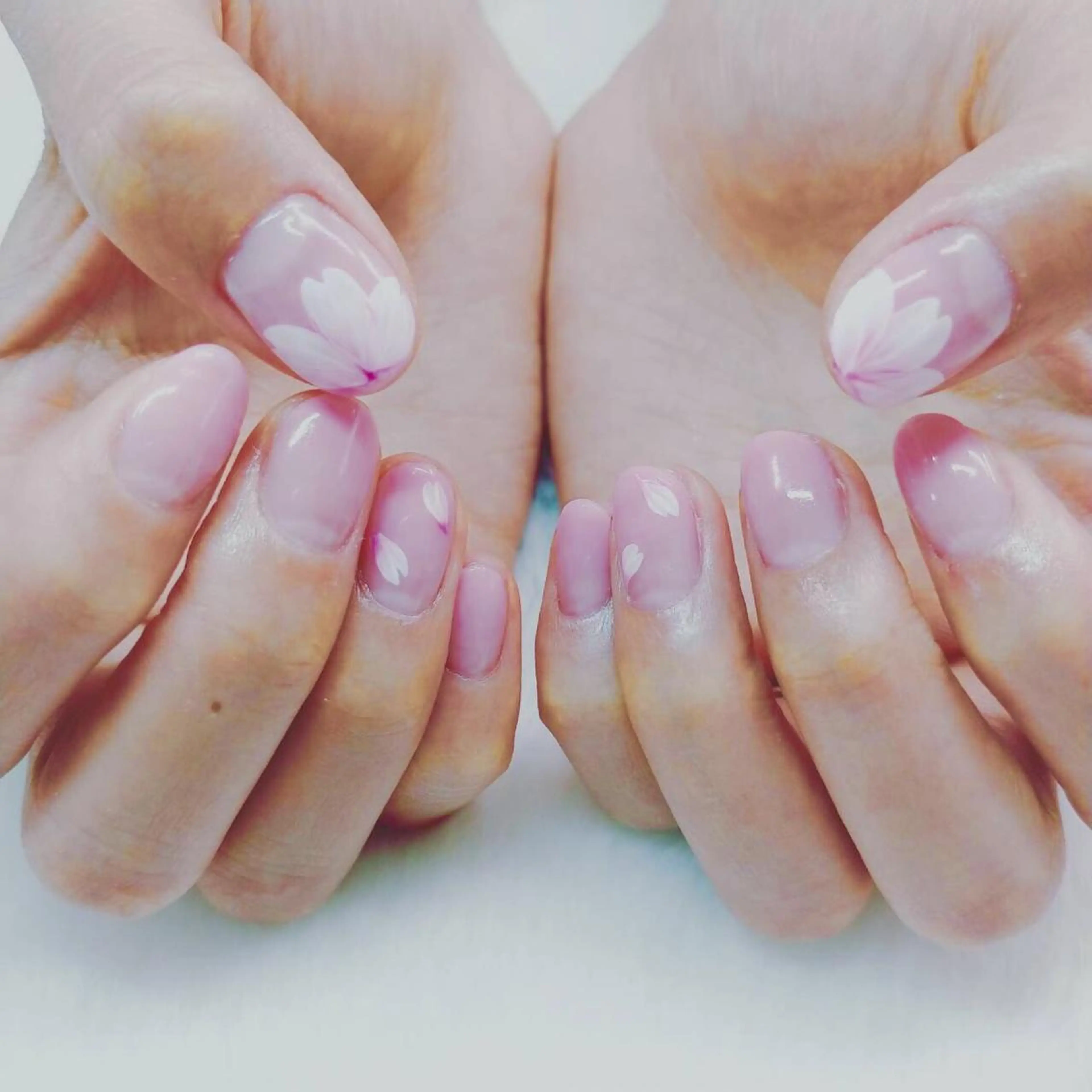 ネイル アートネイル 桜ネイル シンプルネイル Nail lieNのネイルデザイン