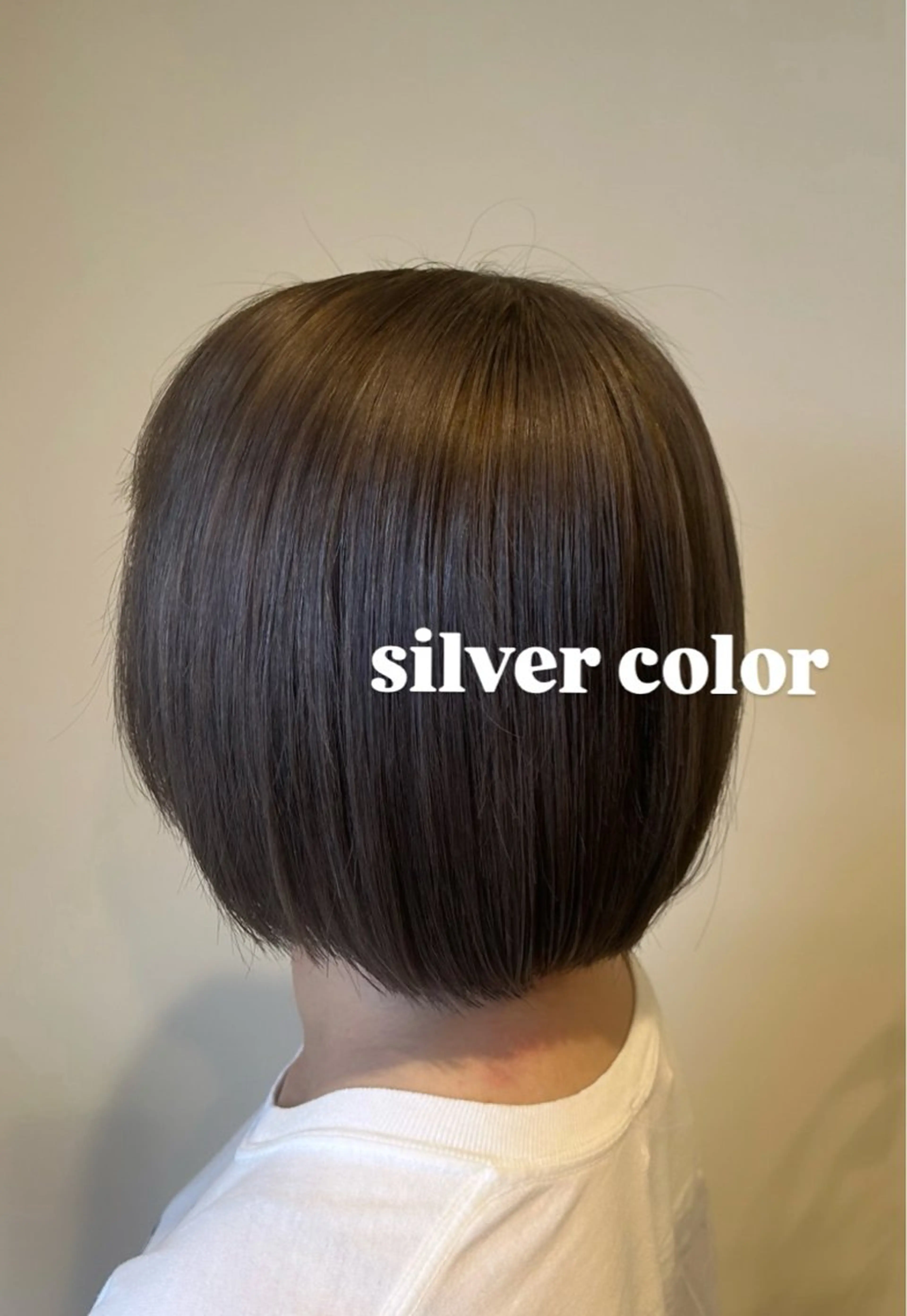 ショート カラー ブリーチ 透明感カラー シルバー ヘアカラー 小島 千夏のヘアスタイル