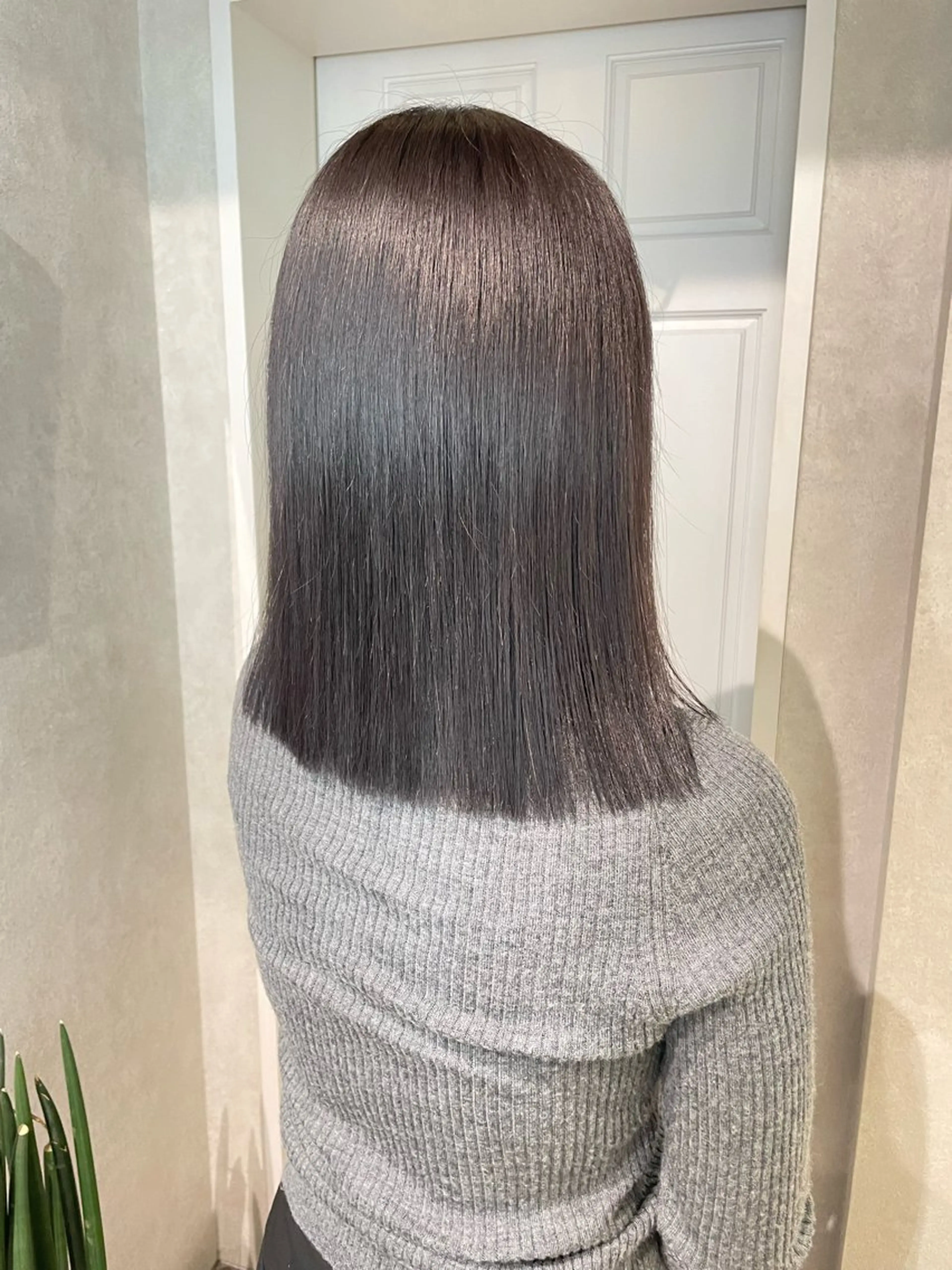 ミディアム カラー グレージュ ラベンダーカラー ヘアカラー ナチュラル透明感🌱 小山美樹子のヘアスタイル