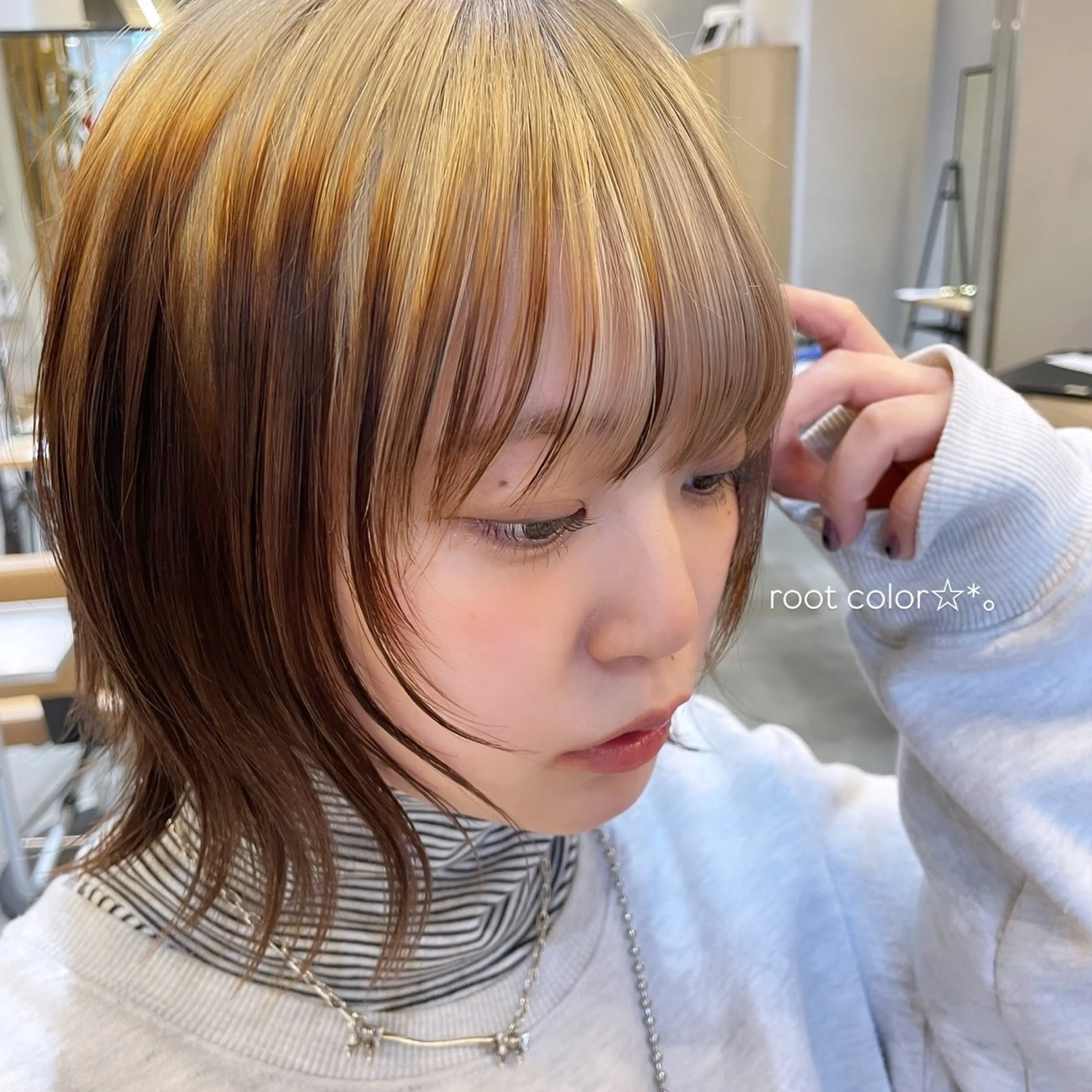 カラー 𝙢𝙞𝙮𝙪🎀 girly hairのヘアスタイル