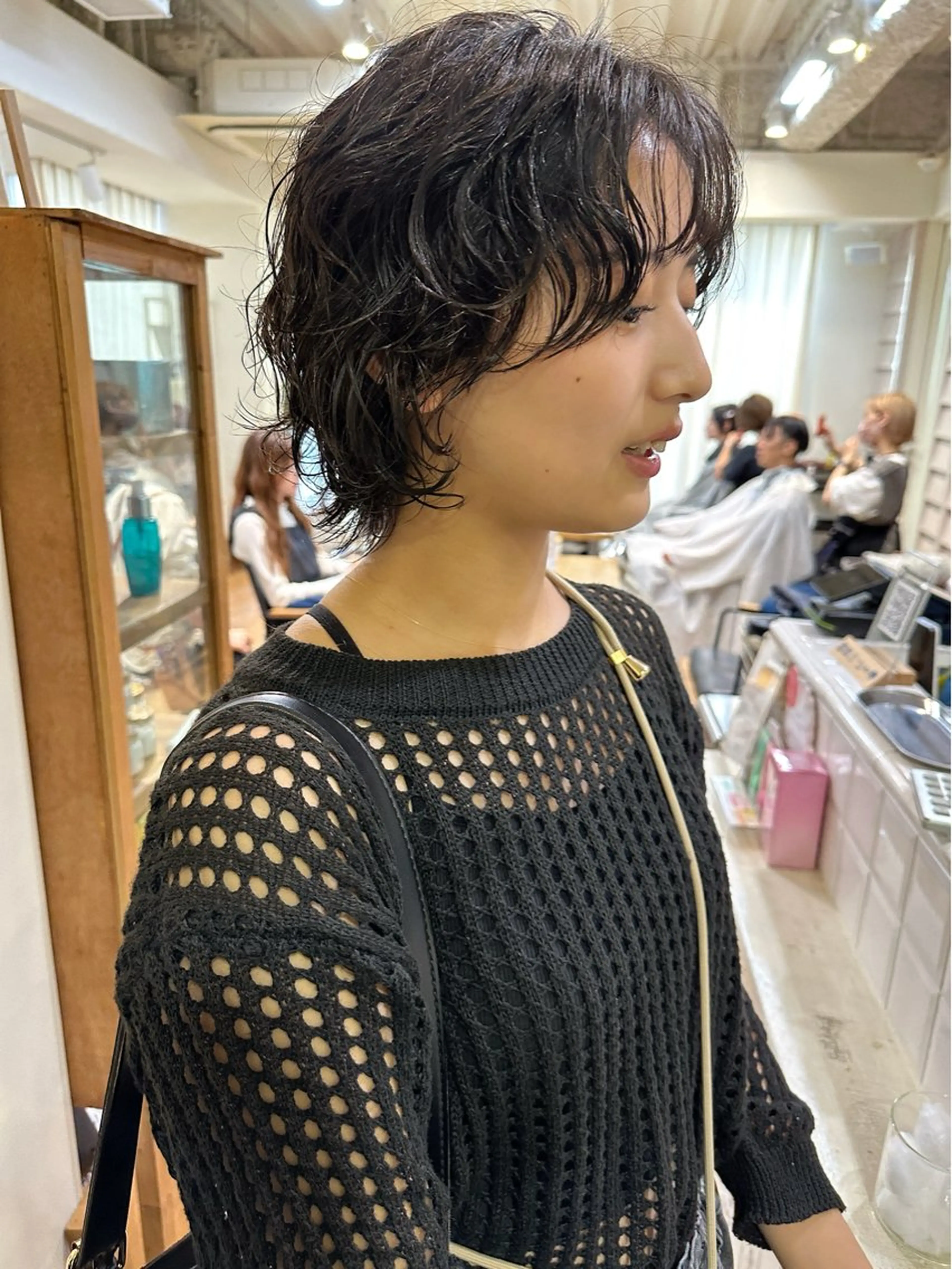 ショート パーマ ショート ボブ 梅田 木戸健人のヘアスタイル