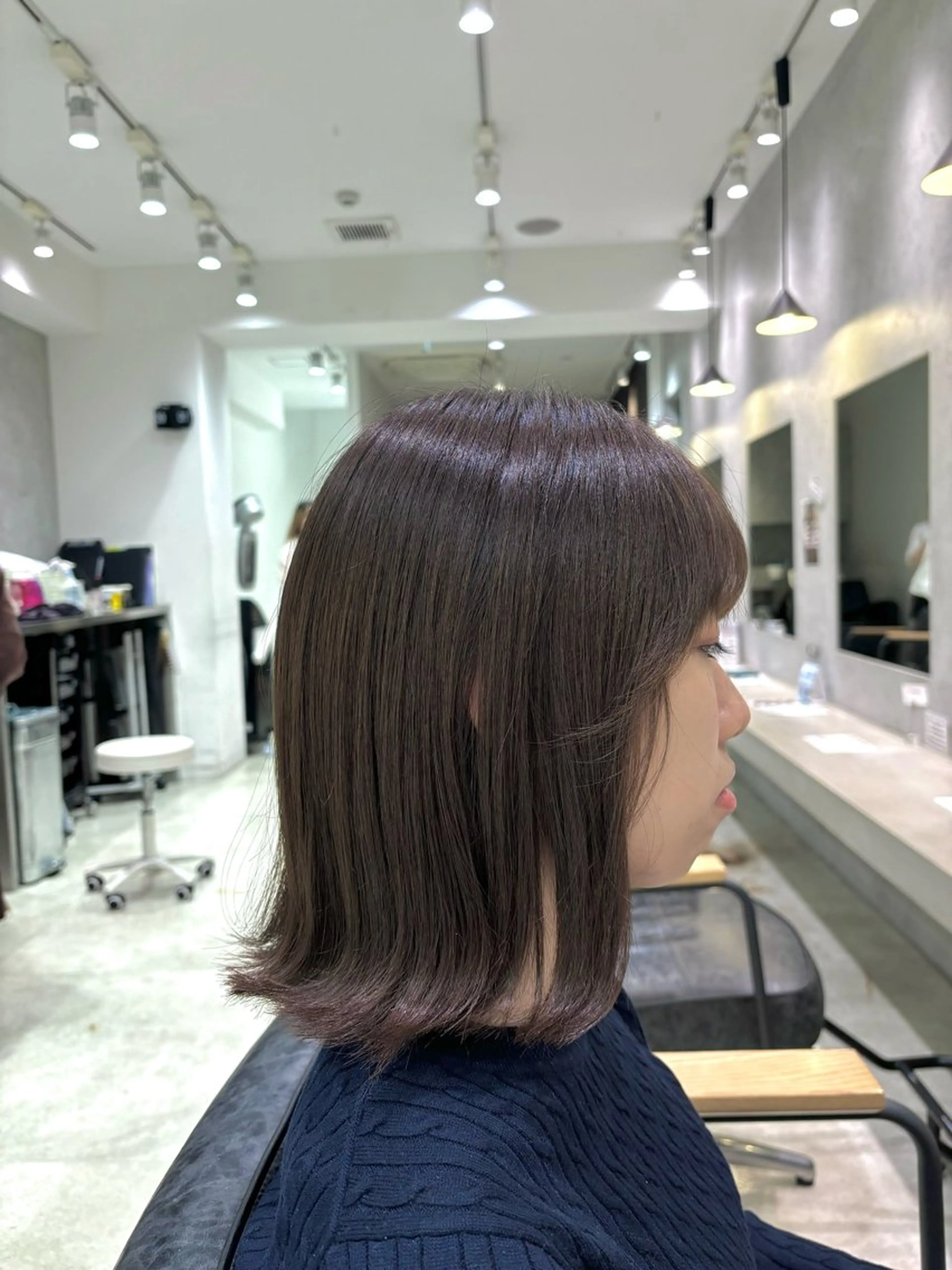 ミディアム 羽田 莉野のヘアスタイル