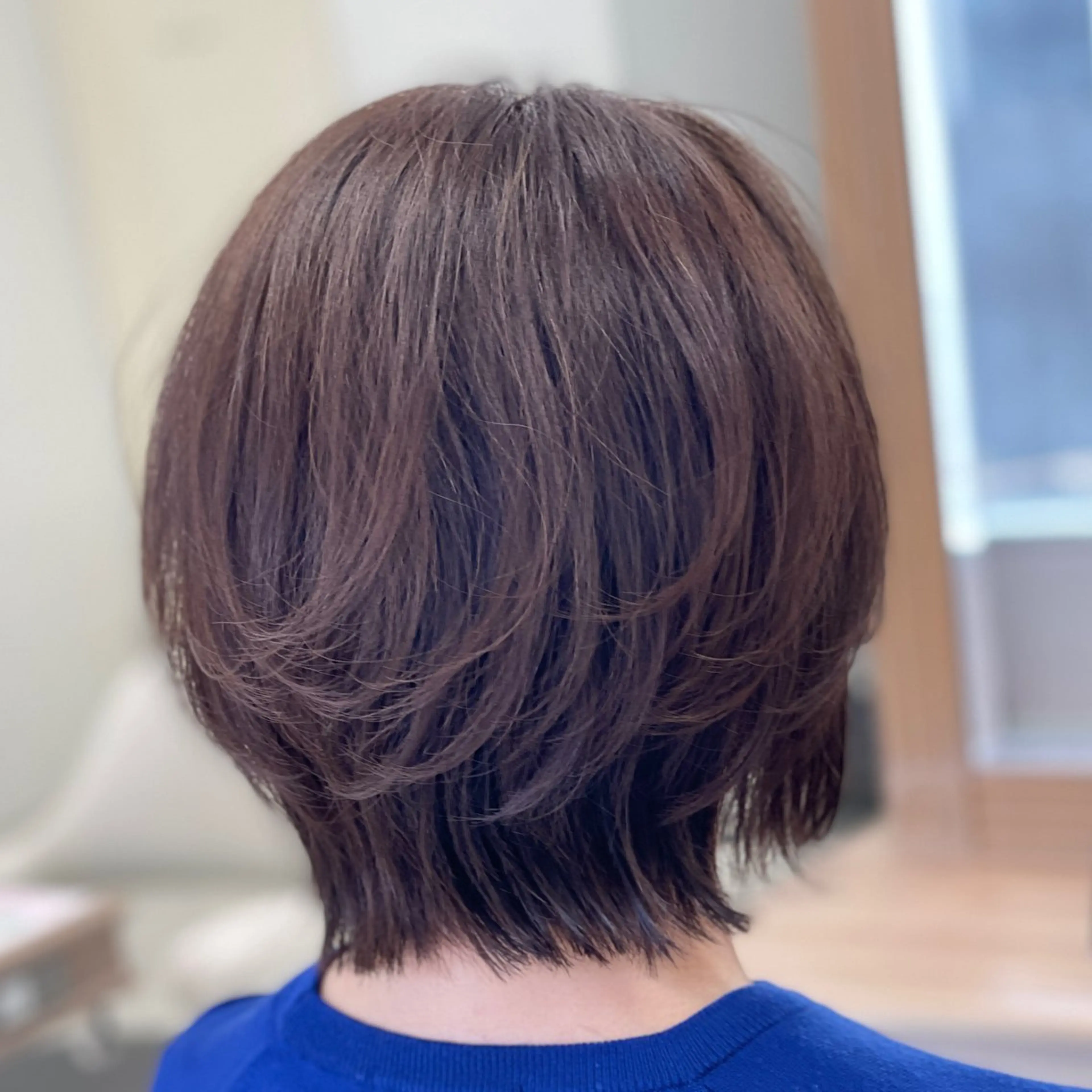 ショート ボブレイヤー ボブ レイヤーカット カット ヘアカラー トリートメント 藤原 亜美🤍のヘアスタイル