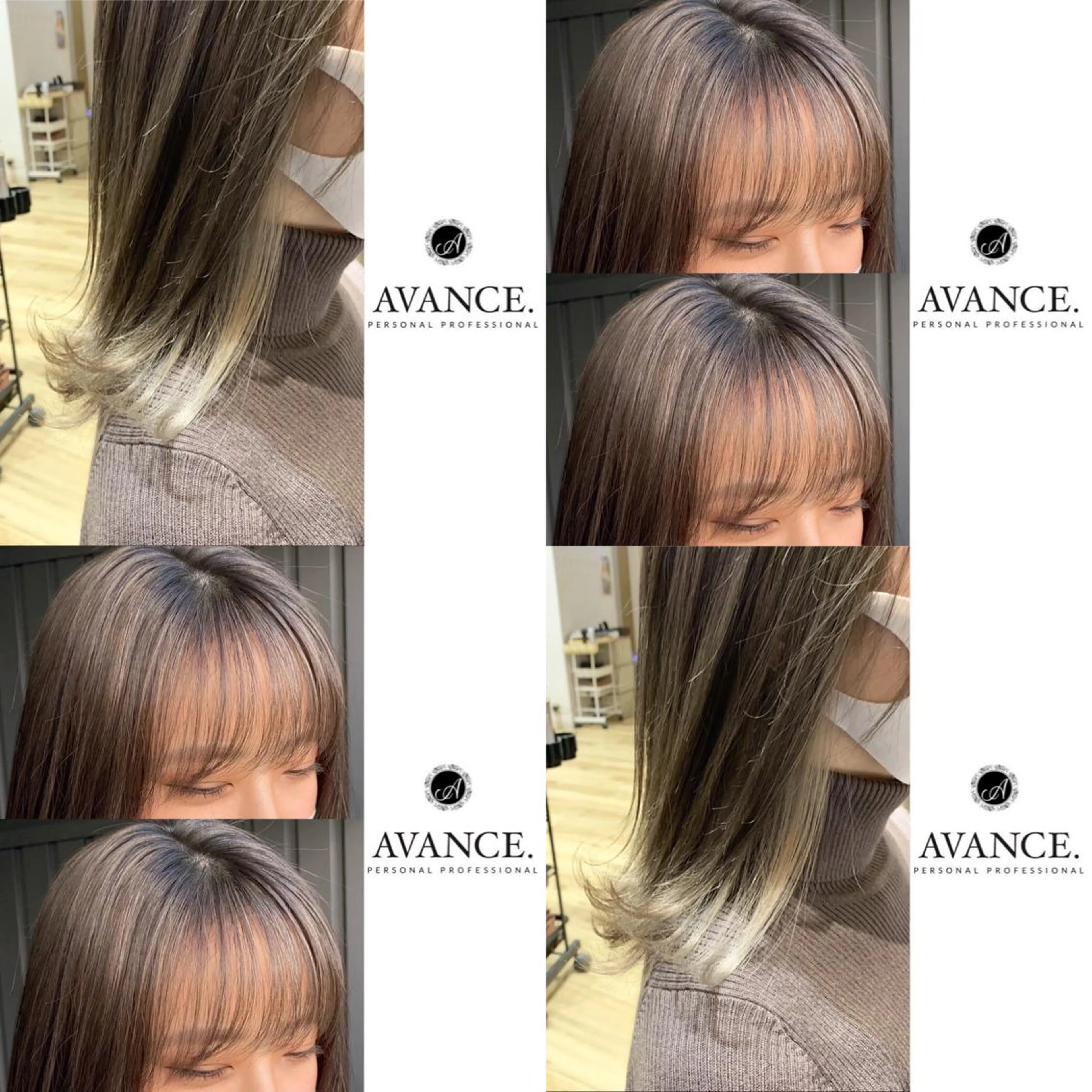 ミディアム ハイライト 【White京橋】 岸　拓斗のヘアスタイル