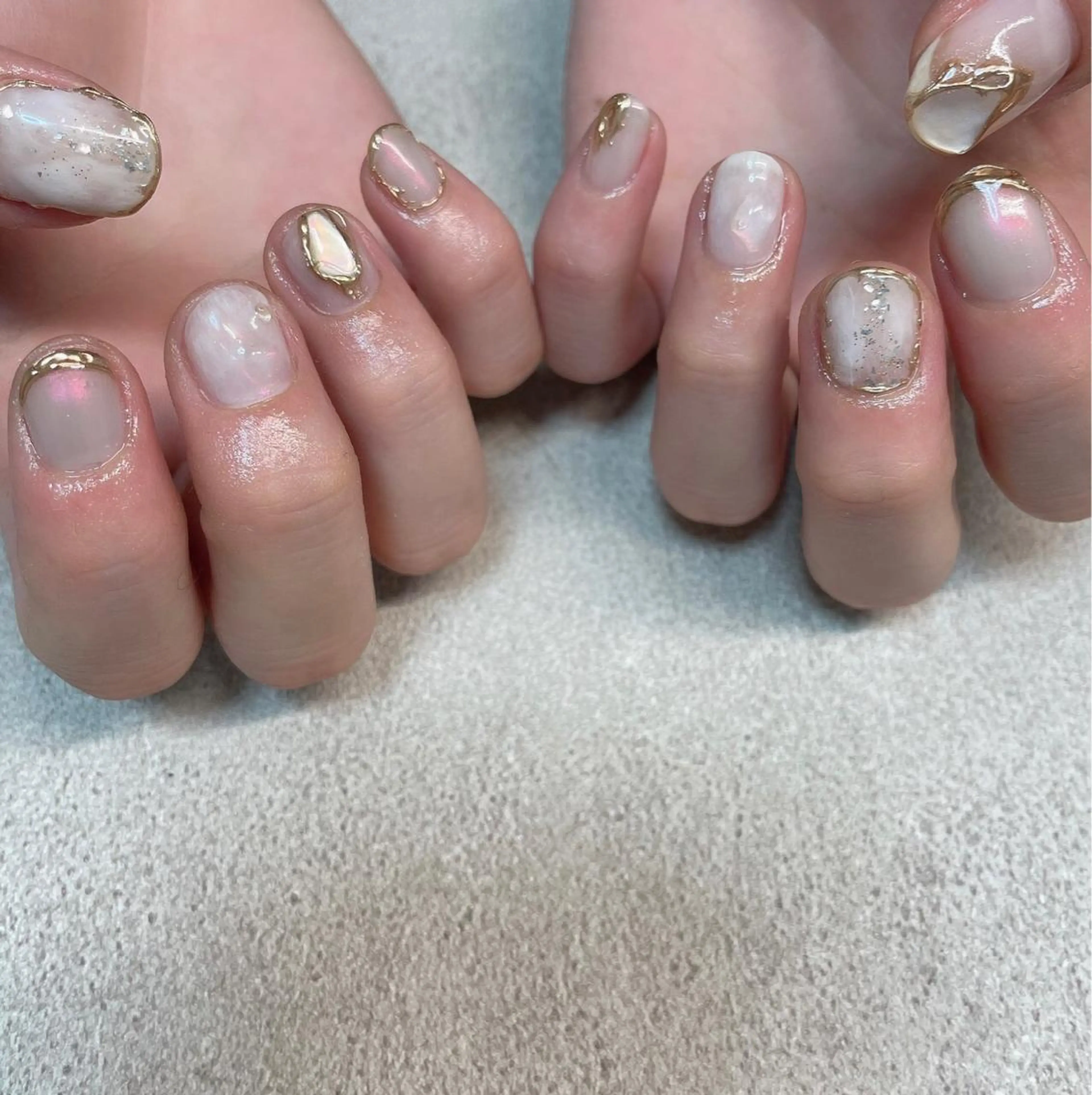 ネイル 桜ネイル ピンク ハンドネイル lilbondir. chiharuのネイルデザイン