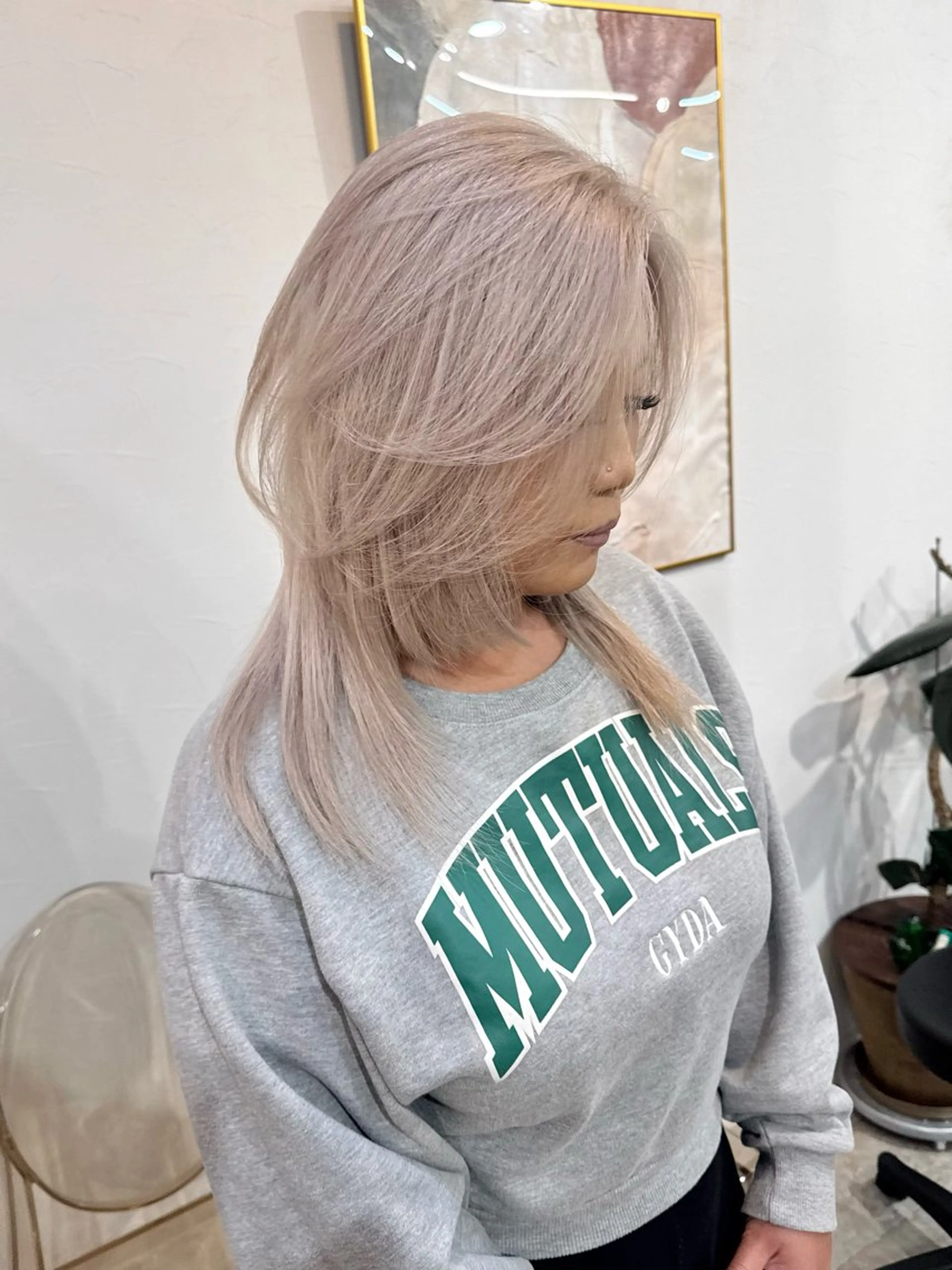 ミディアム カラー バレイヤージュ ブリーチ ケアブリーチ 透明感カラー ダブルカラー ヘアカラー トリートメント lani ブリーチ /ダブルカラーのヘアスタイル