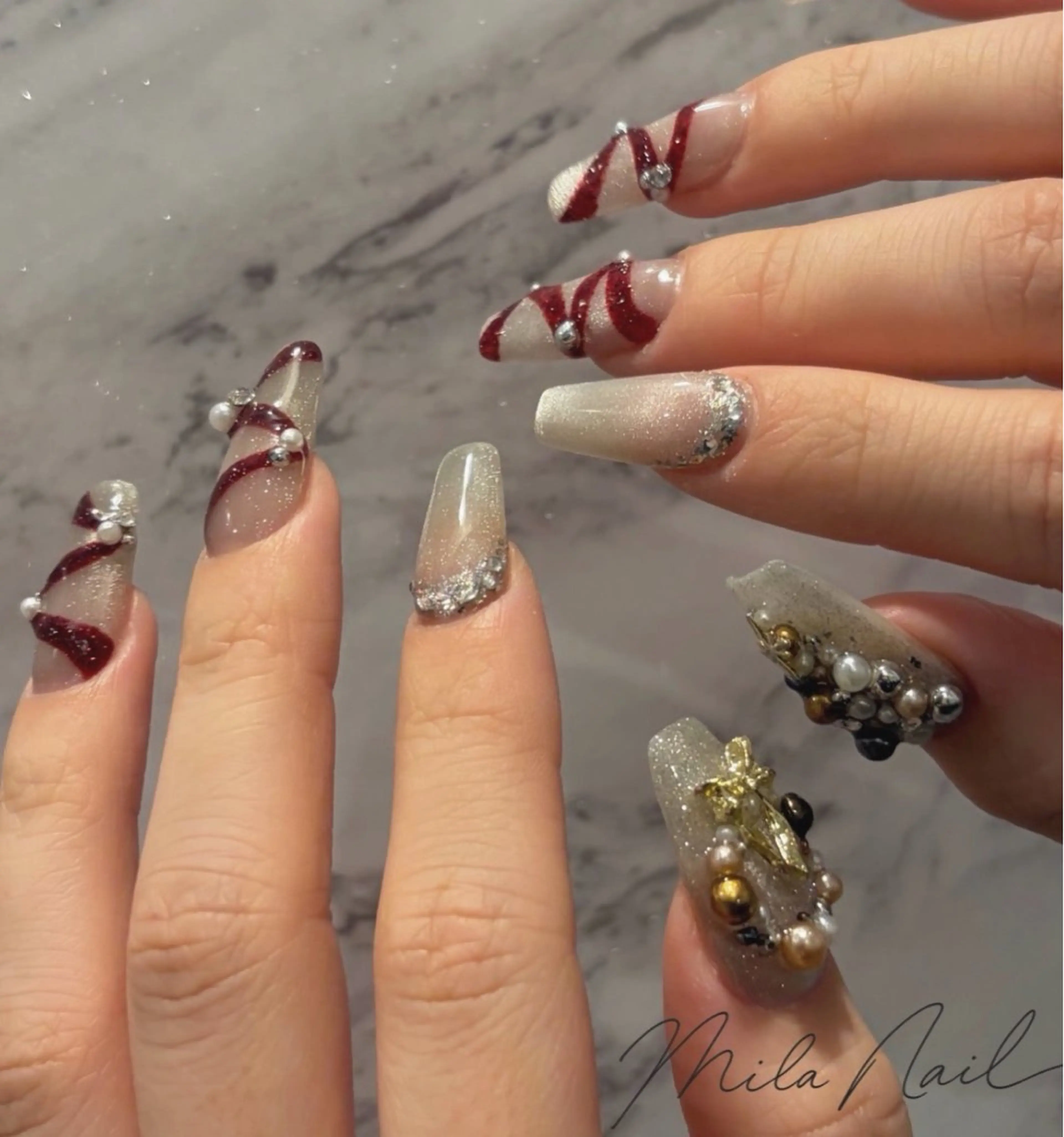 ネイル 冬ネイル クリスマス Mila Nailのネイルデザイン