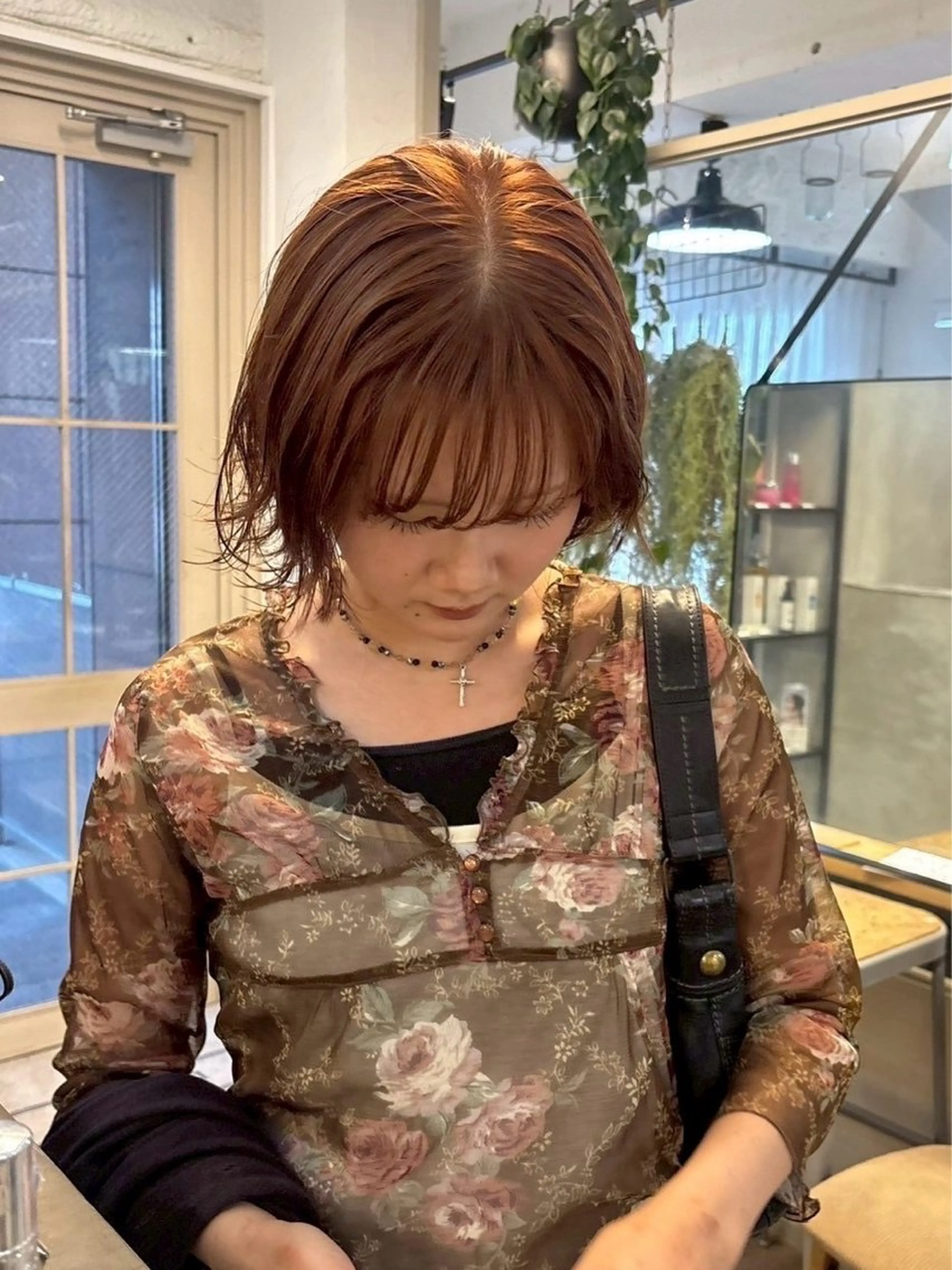 ショート カラー カット ヘアカラー トリートメント ヘッドスパ オリーブ/縮毛♡ Natsuno🩰のヘアスタイル