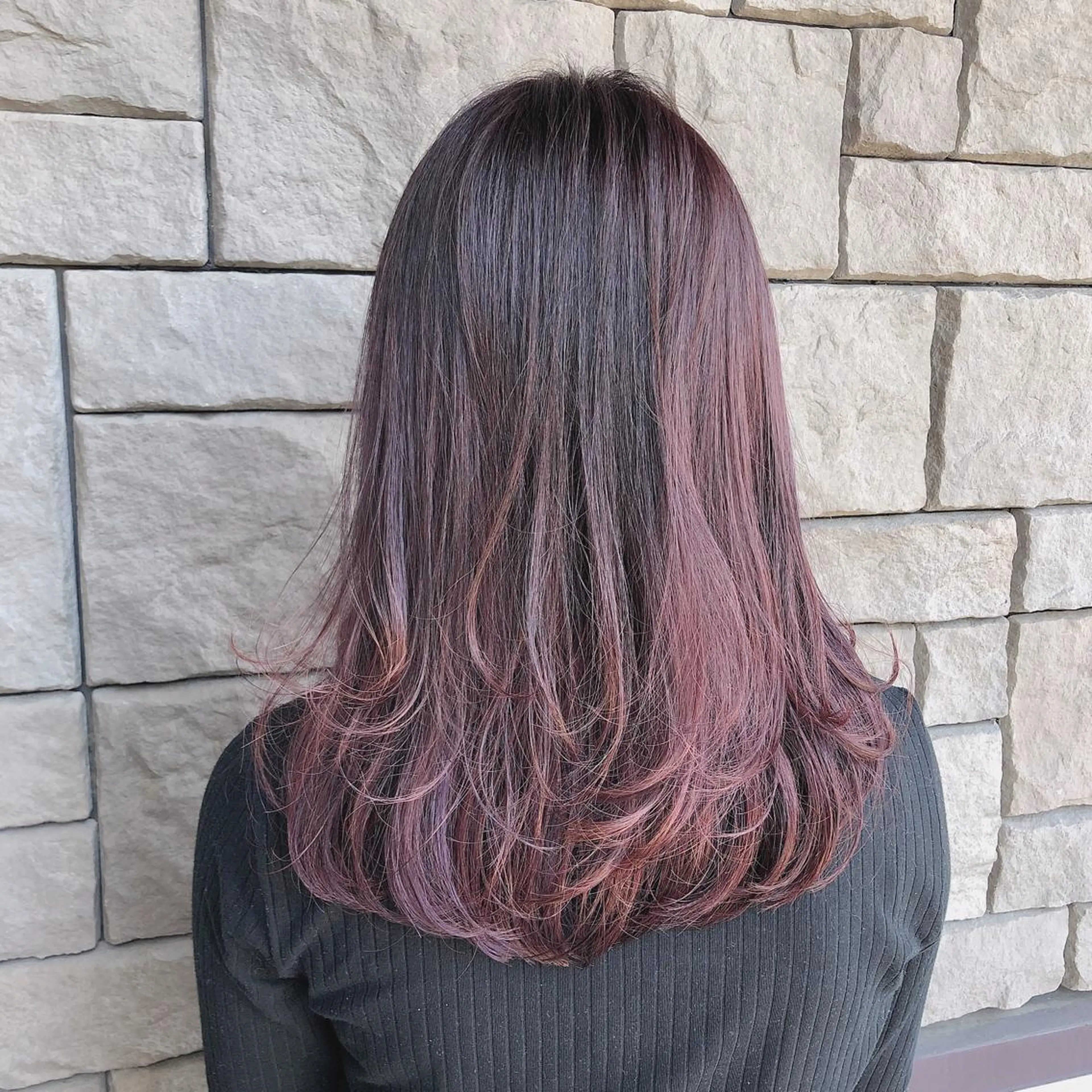 セミロング カラー 店長/mao/ 前髪/顔周りカットのヘアスタイル