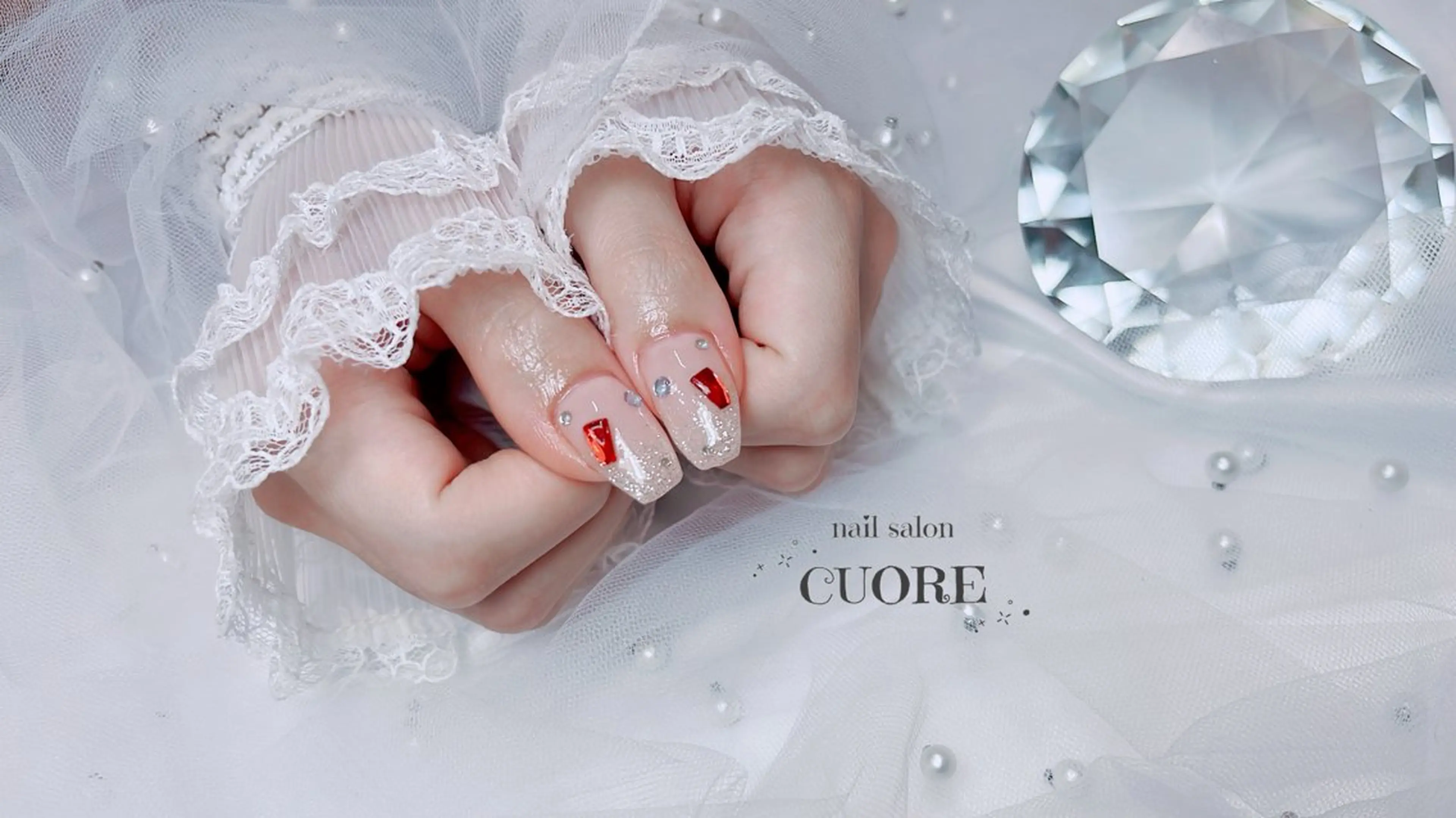 ネイル キラキラネイル nail salon CUOREのネイルデザイン