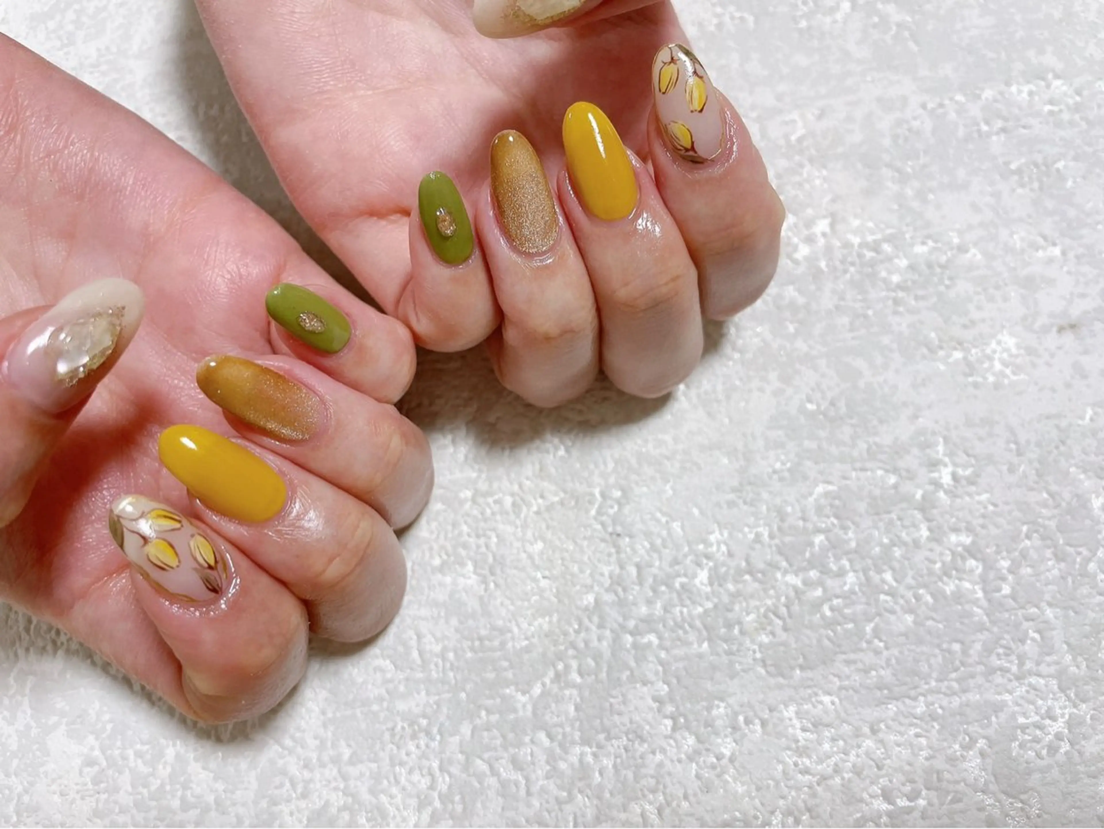 ネイル ジェルネイル メンズネイル パラジェル 春ネイル ワンホンネイル kiki nail たまプラーザのネイルデザイン