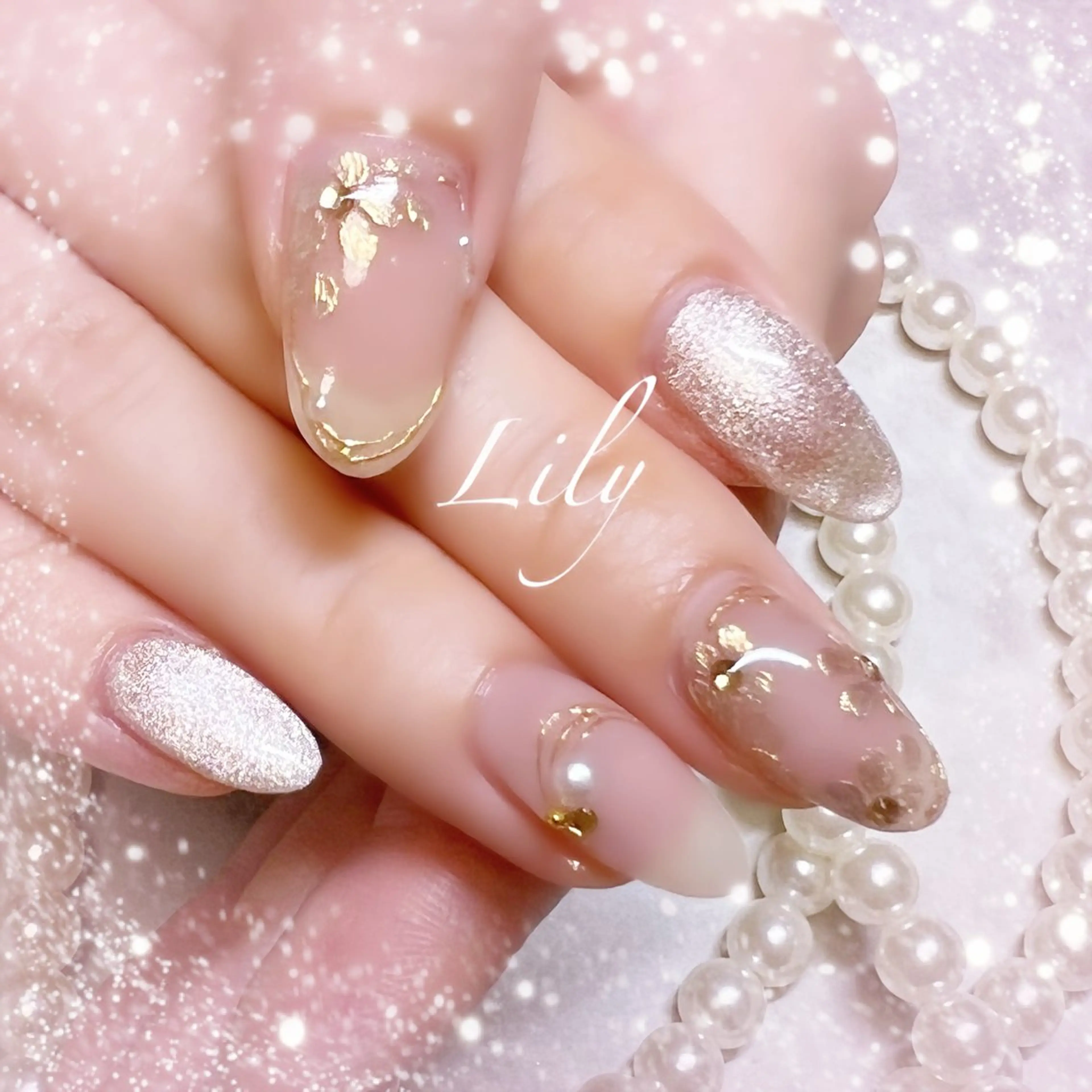 ネイル ハンドネイル Lily*nail 🌻Mii🌻のネイルデザイン