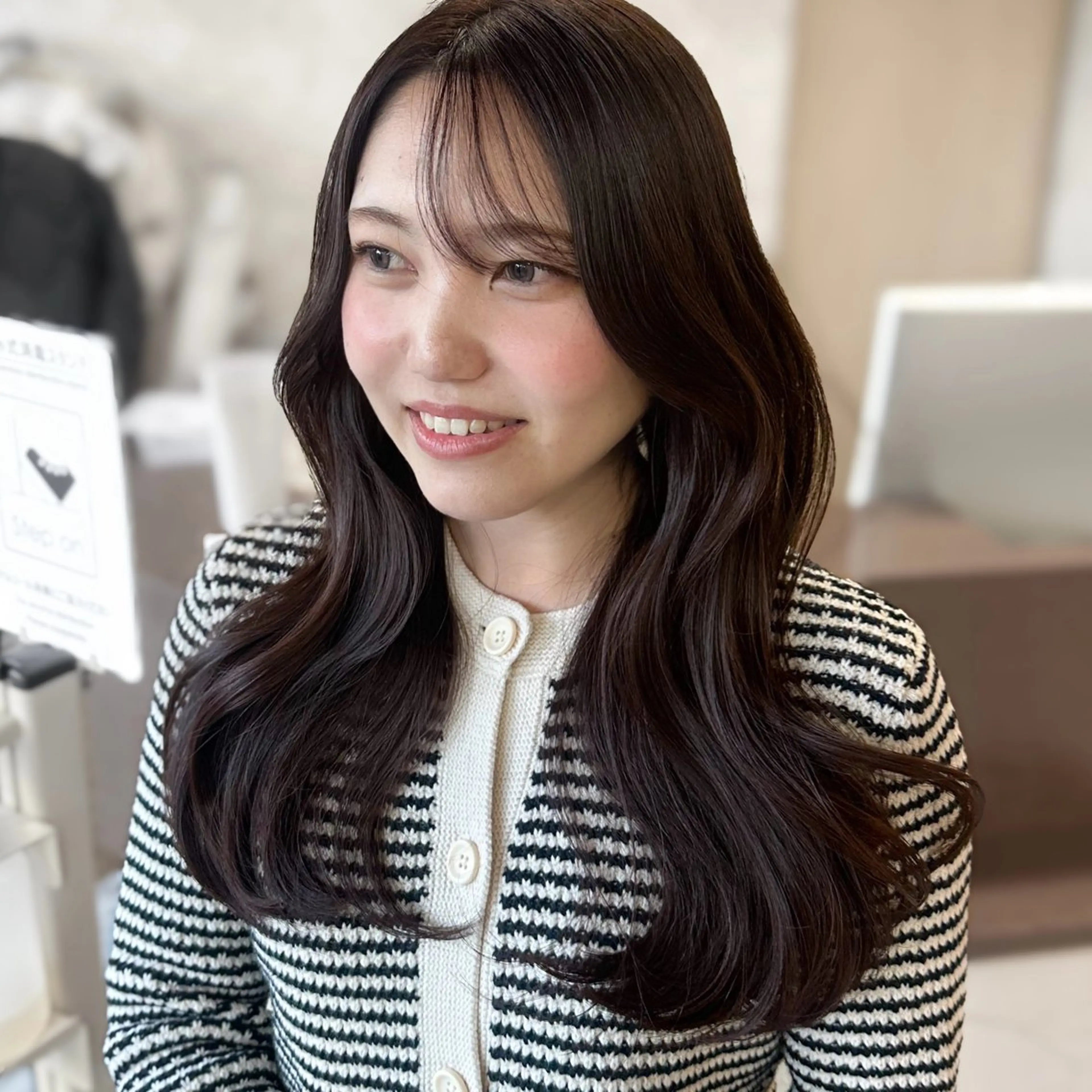 ロング カラー ブラウンカラー ラベンダーカラー 韓国風ヘア レイヤーカット カット ヘアカラー トリートメント レイヤー/高橋 みく /池下/千種のヘアスタイル