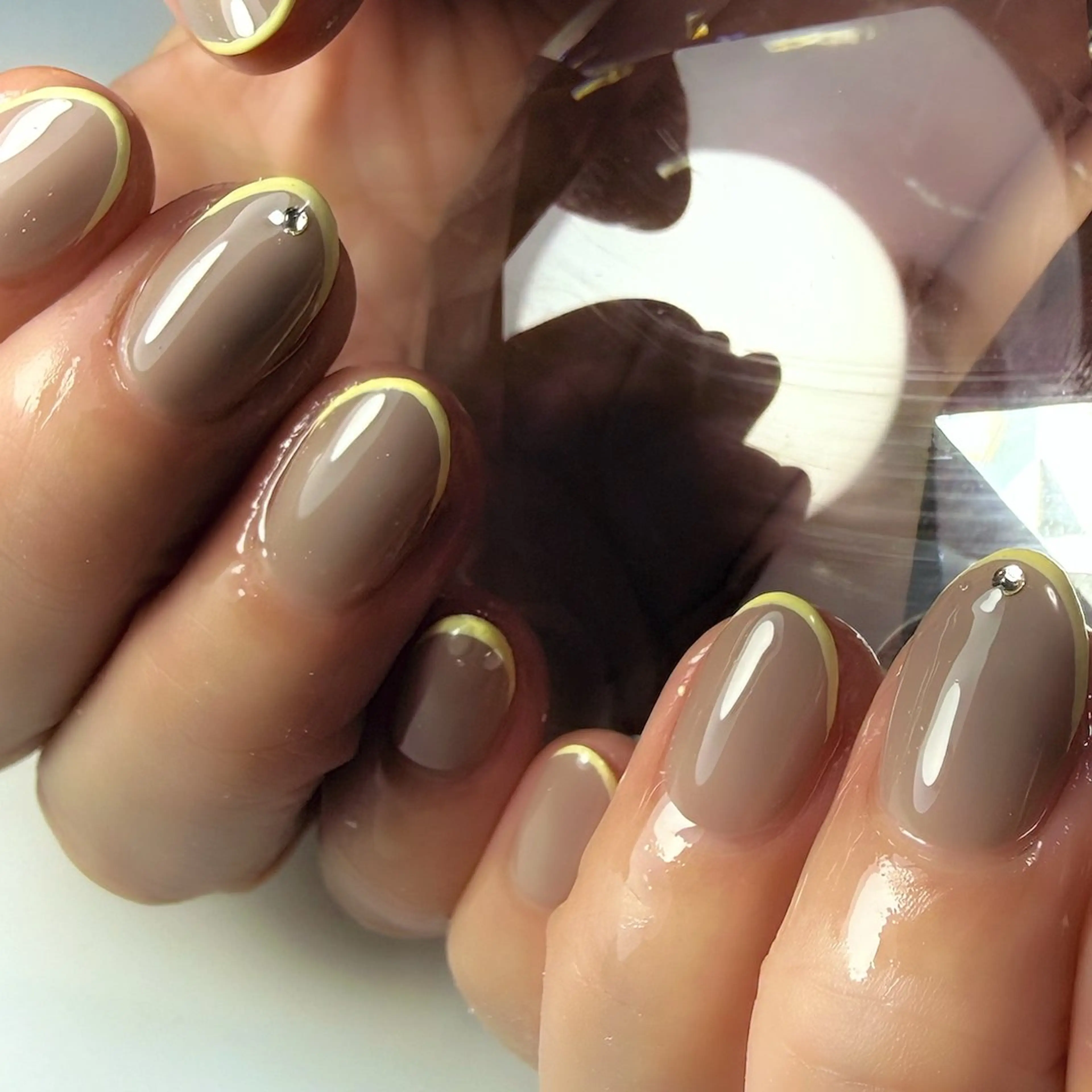 ネイル フレンチネイル ハンドネイル Rose Glass 高蔵寺店のネイルデザイン