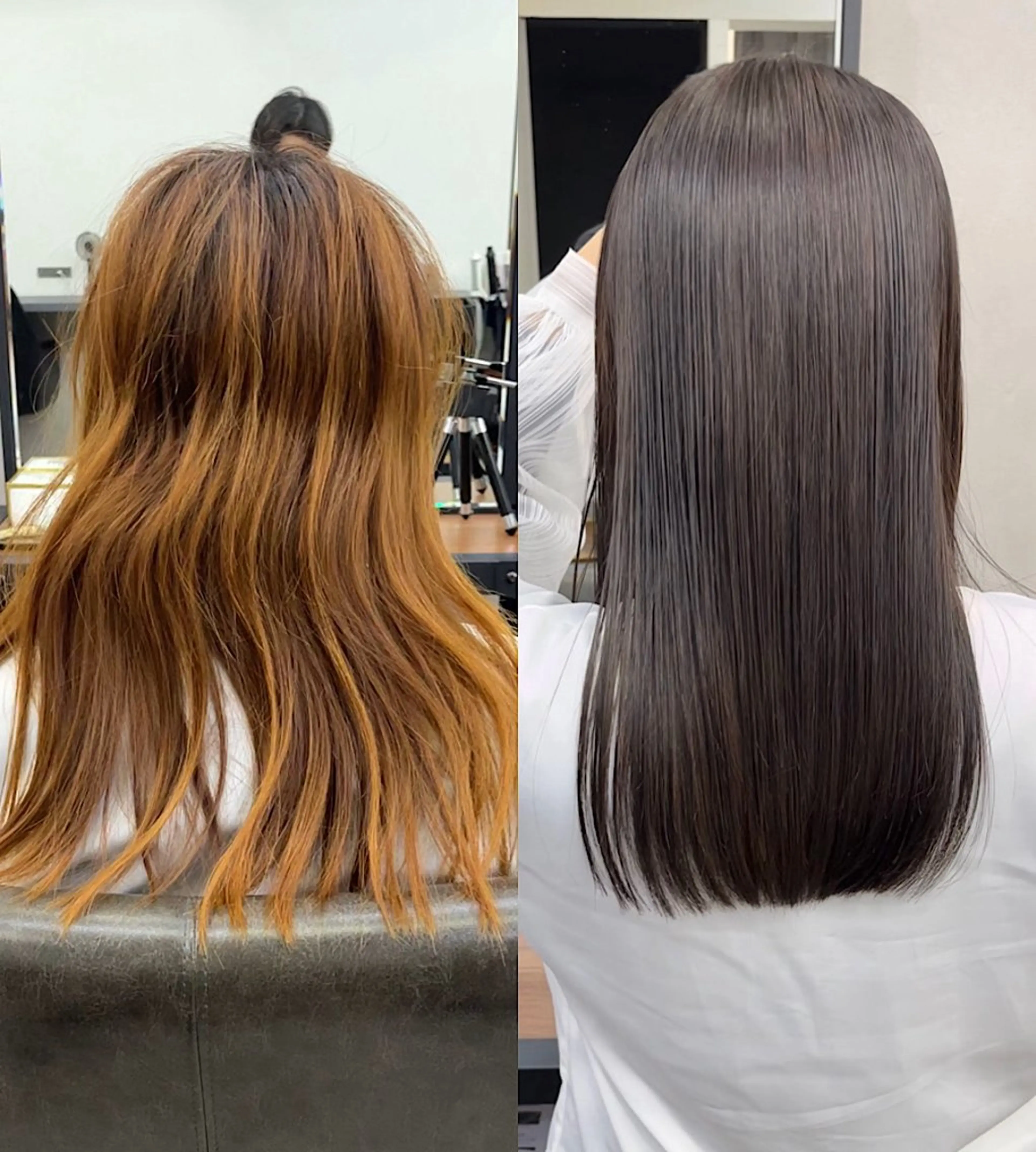 セミロング 髪質改善 船津　天 /縮毛矯正/髪質改善のヘアスタイル