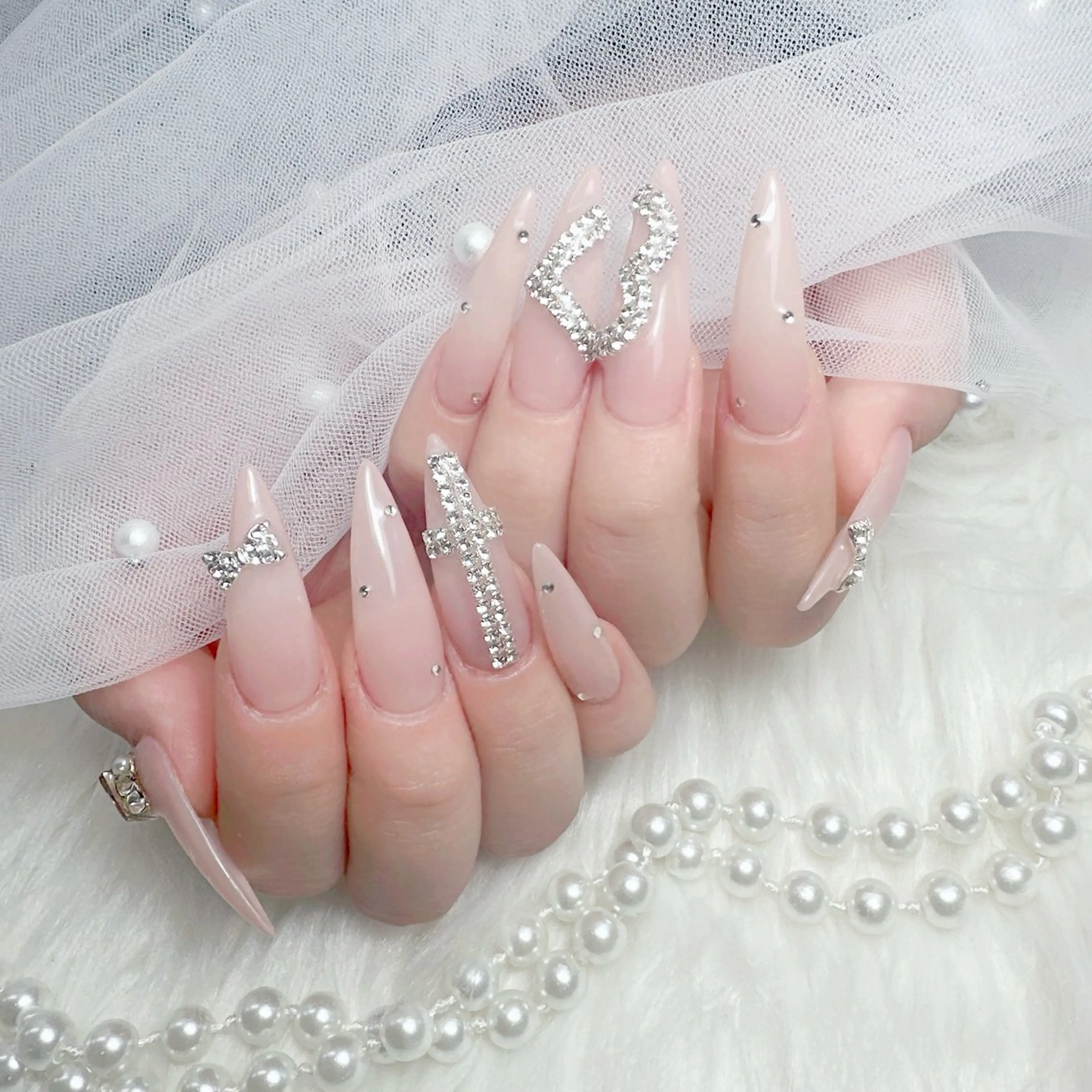 (オフなし)HANDチップ長さ出し+90分パーツ付け放題の写真