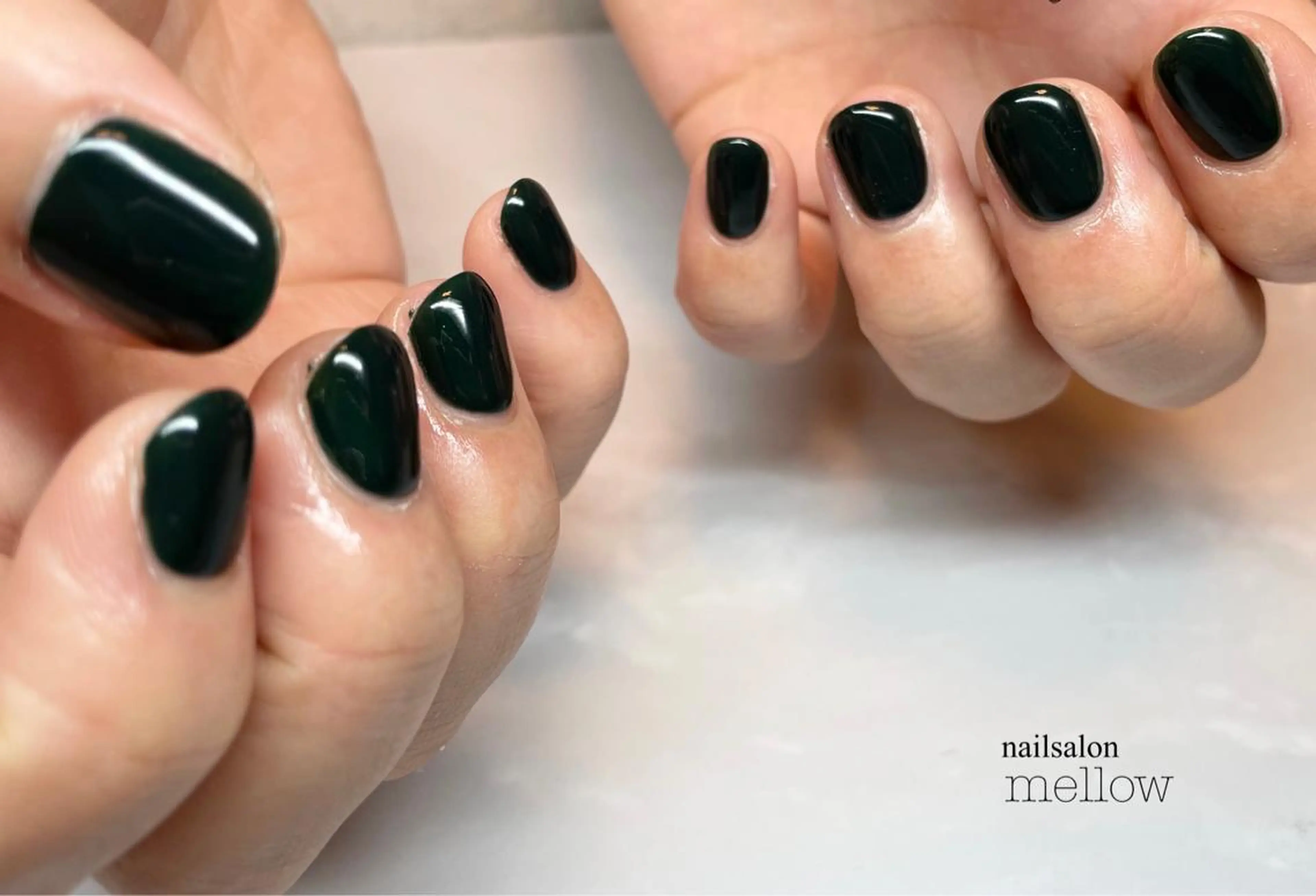 ネイル グリーン 大山 浩美のネイルデザイン