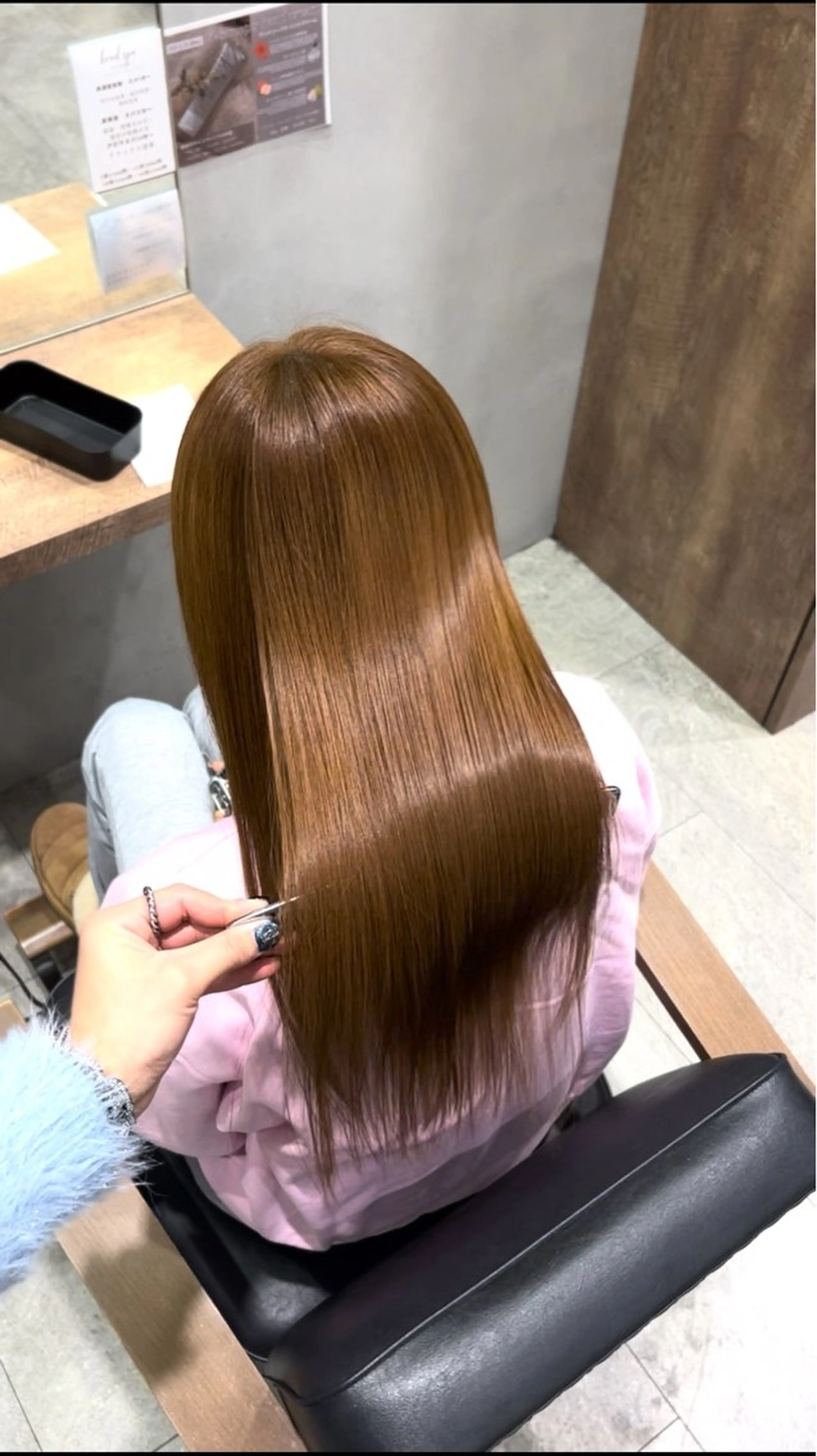 ロング ヘアカラー トリートメント 石井良典 髪質改善のヘアスタイル