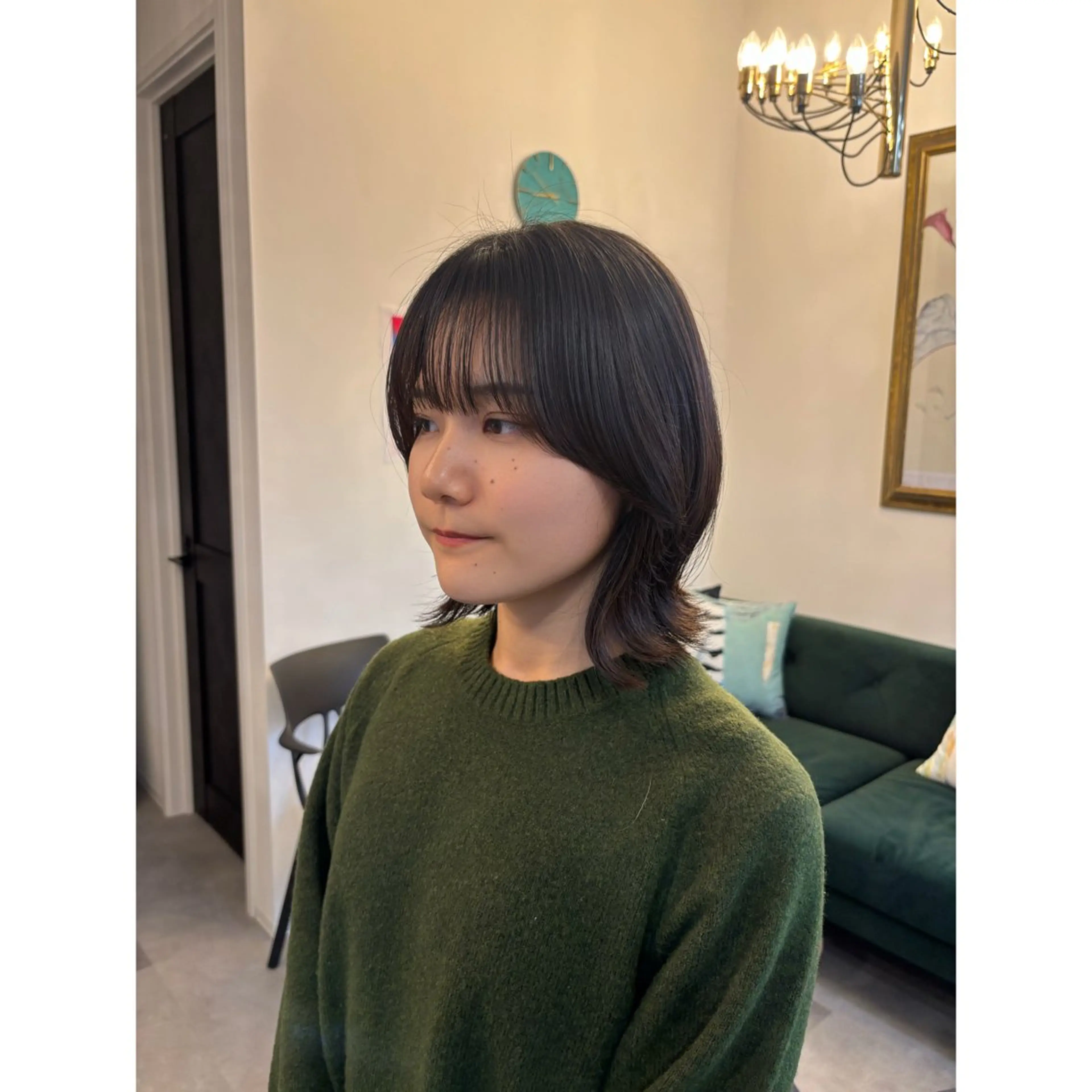 ミディアム くびれヘア レイヤーカット 似合わせカット 外ハネヘア カット 柏木 千響️🫧 似合わせカット🫧のヘアスタイル