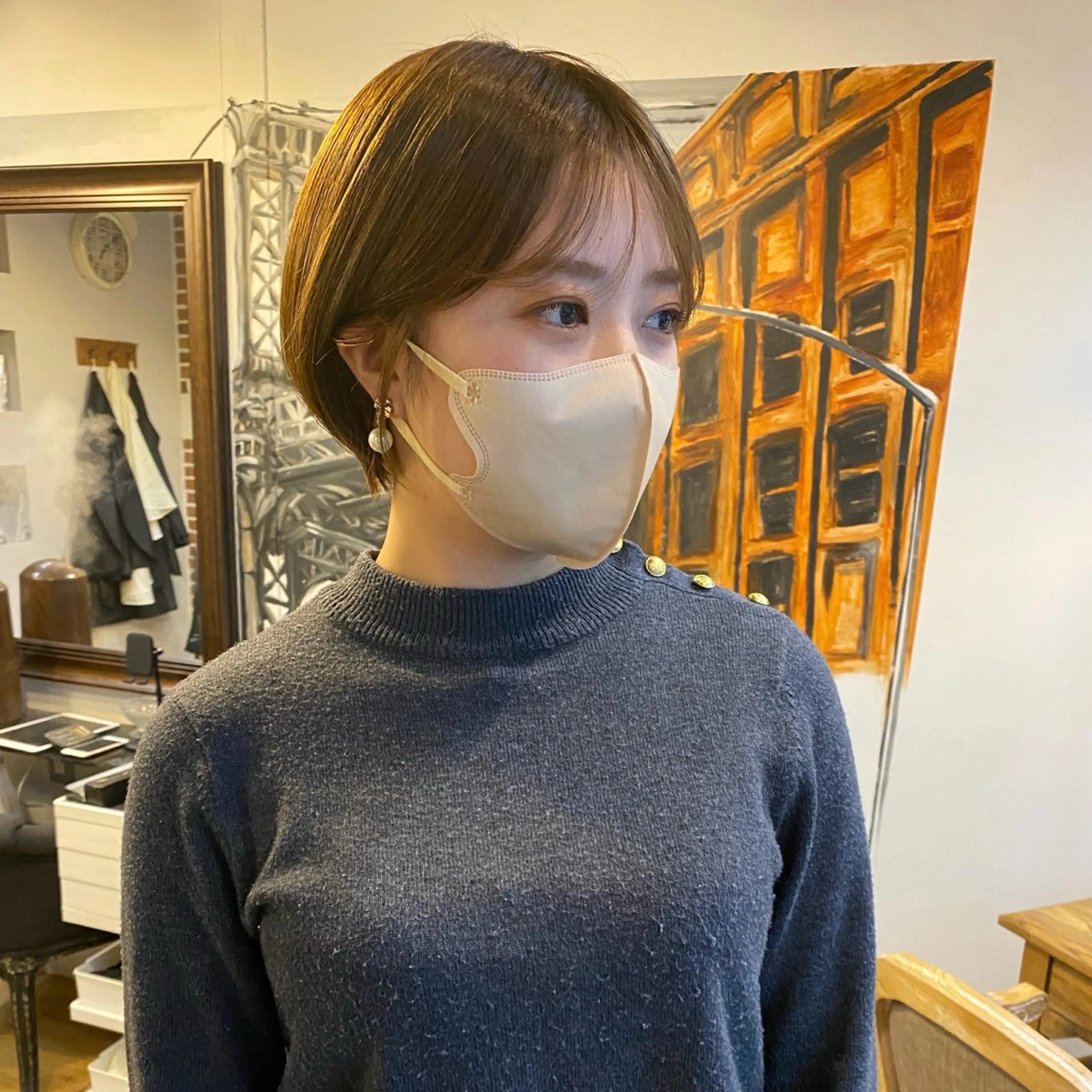 ショート ハイライト 髪質改善 レイヤーカット ショートヘア ショート職人 美容師【KENTA】のヘアスタイル