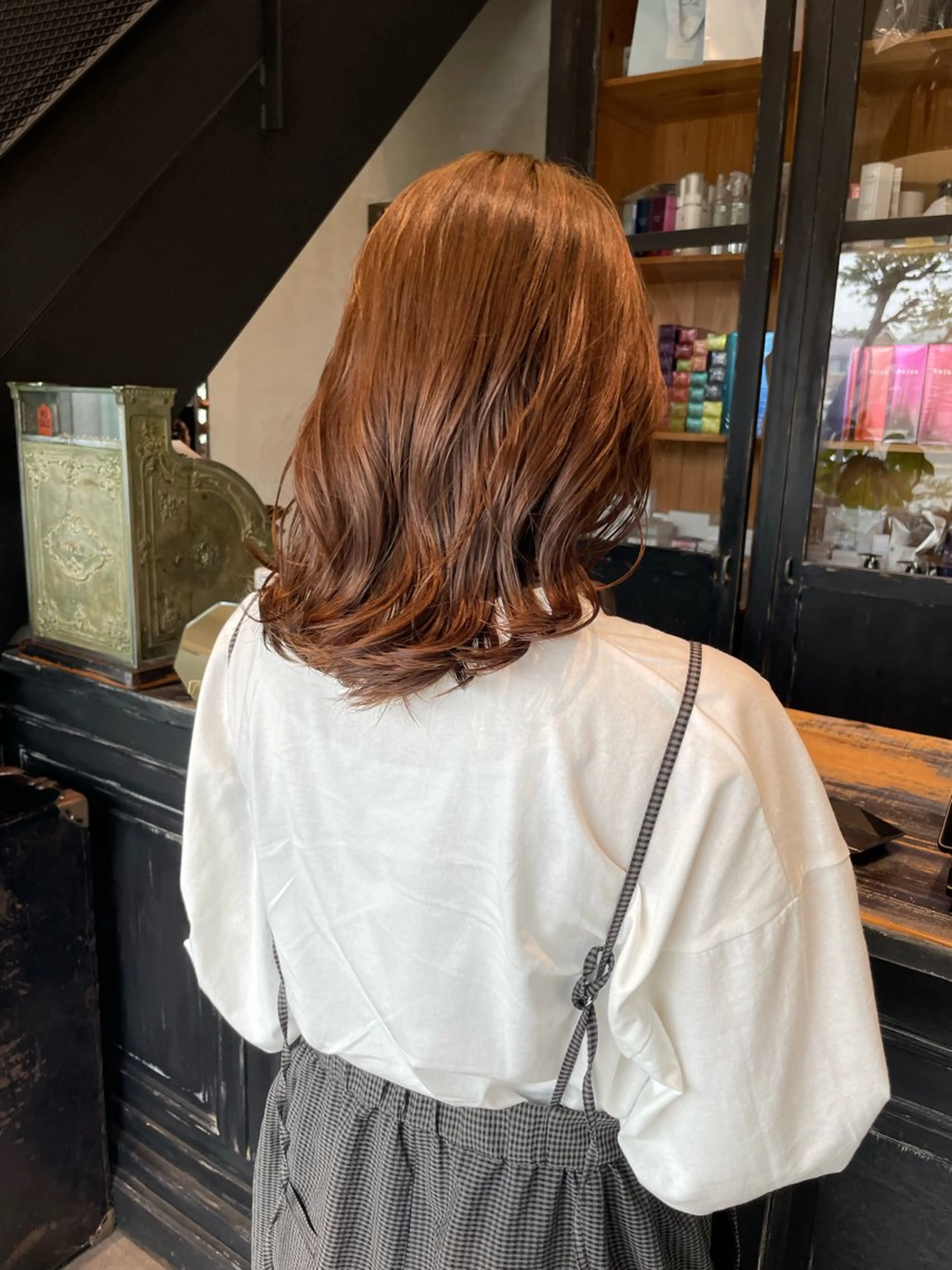 ミディアム カット パーマ 山本  弦生のヘアスタイル