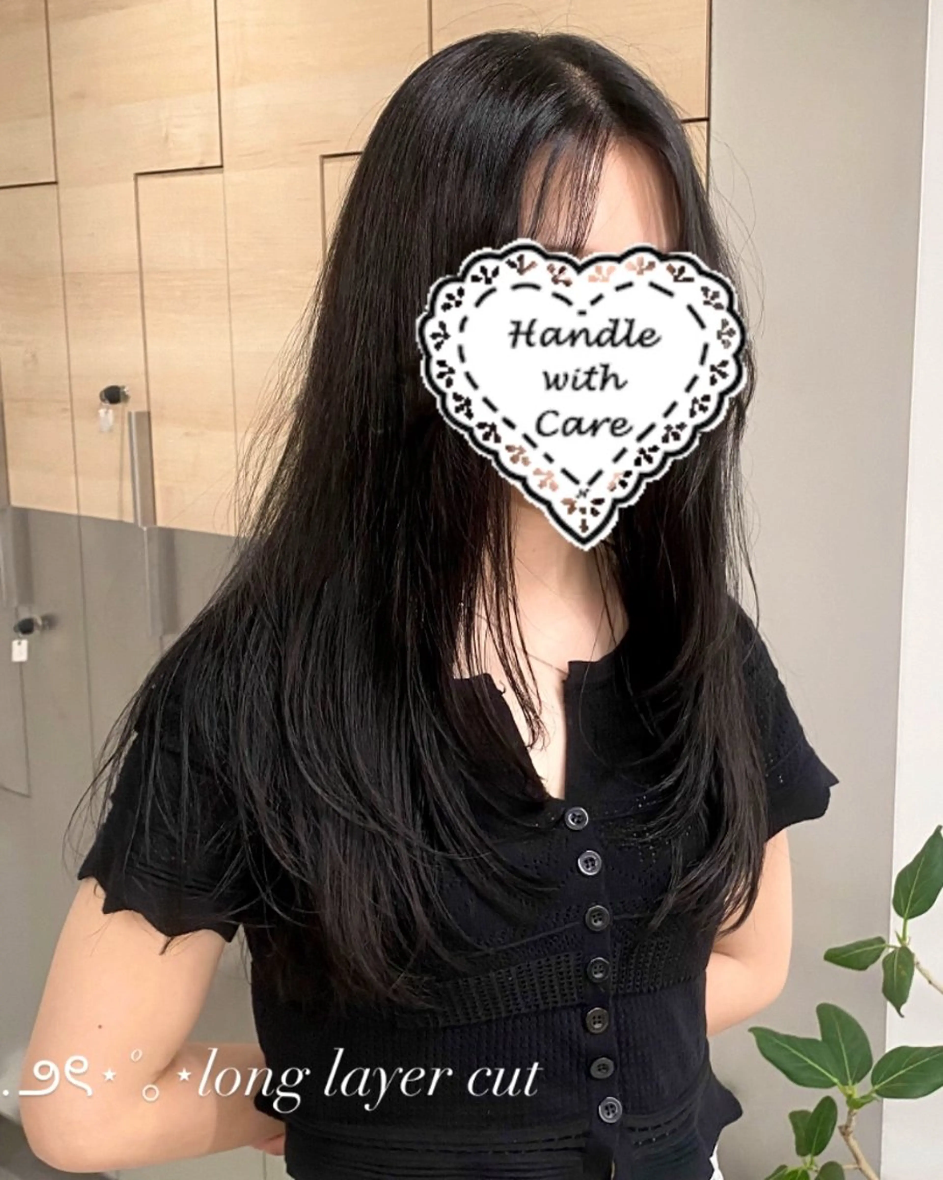 ロング ロングレイヤー レイヤーカット ロング カット トリートメント 💋sara/レイヤ ーカット【東日本橋】のヘアスタイル