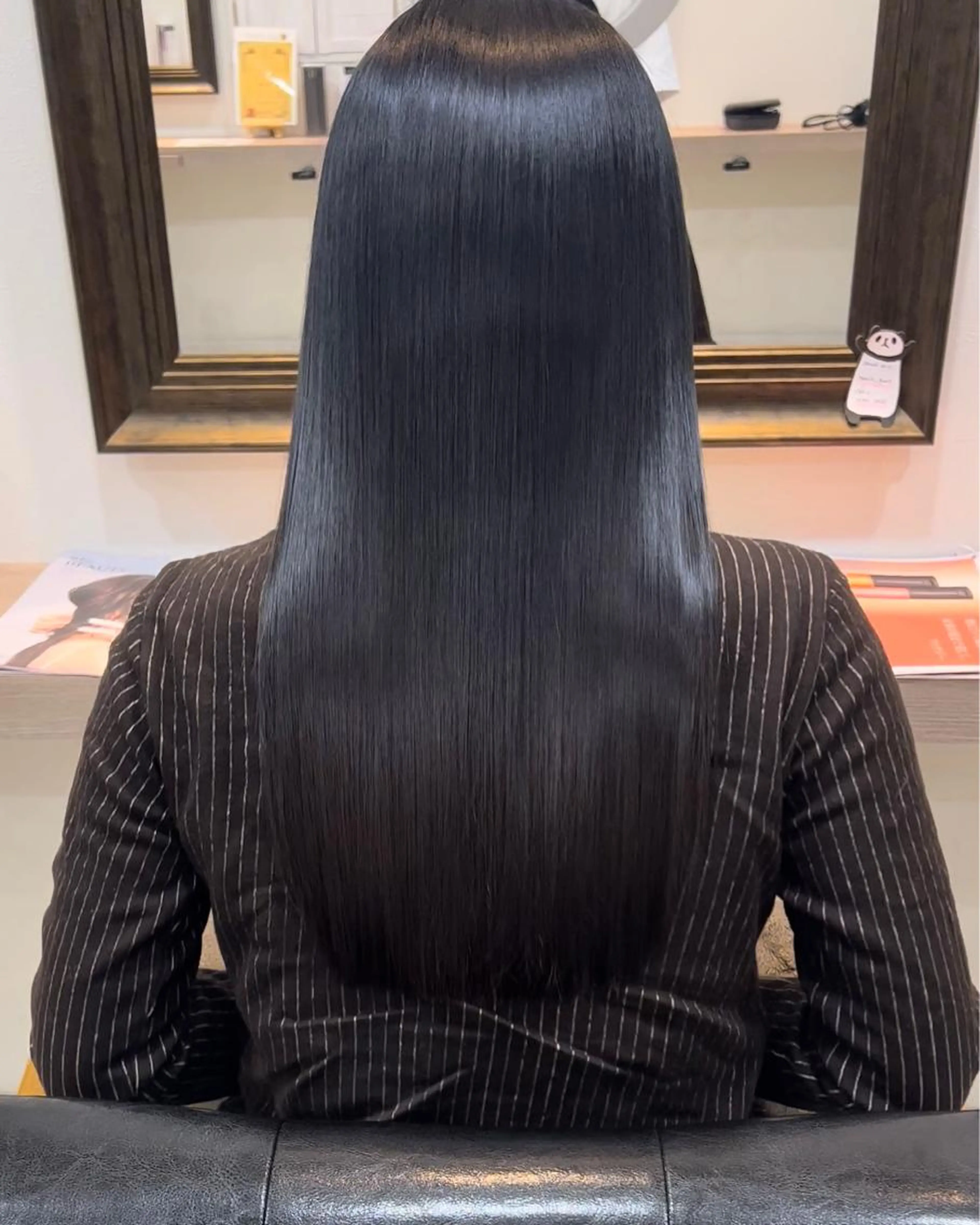 レイヤーカット＋ストレートの写真