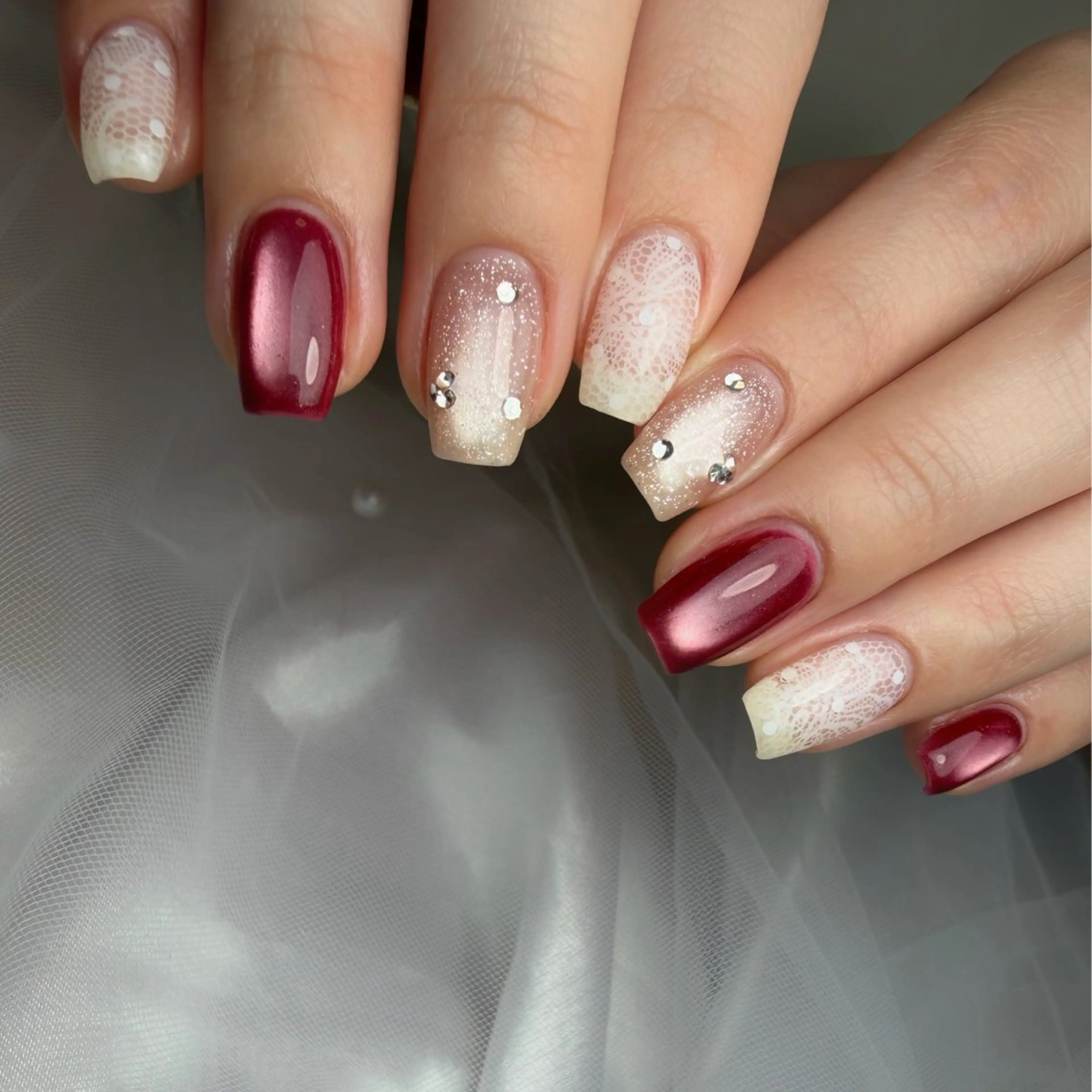 ネイル 持ち込み ニュアンスネイル シンプルネイル 春ネイル 藤崎歩美 /自宅サロンのネイルデザイン