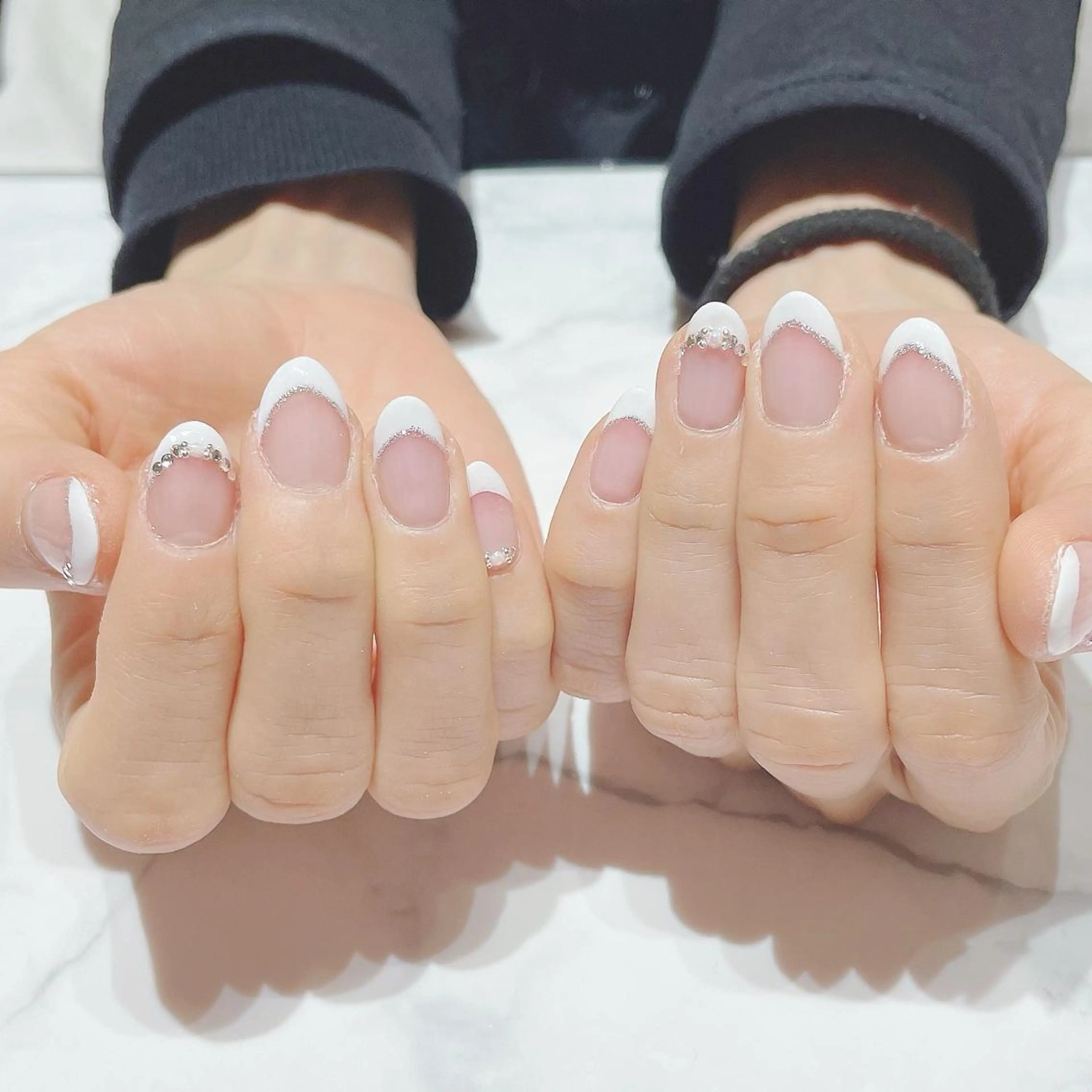 ネイル フレンチネイル 持ち込み ネイルサロン Belleのネイルデザイン