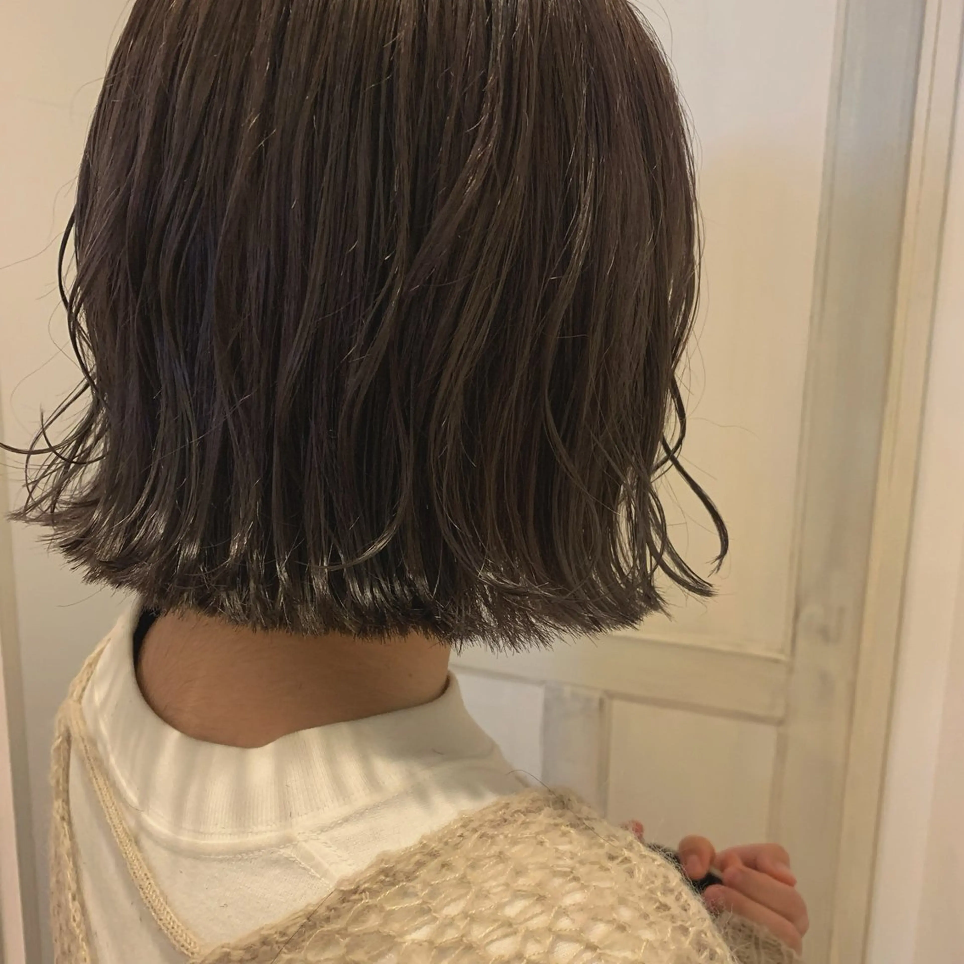 カラー グレージュ ヘアカラー Sherry/R 三川町　木村祐里奈のヘアスタイル