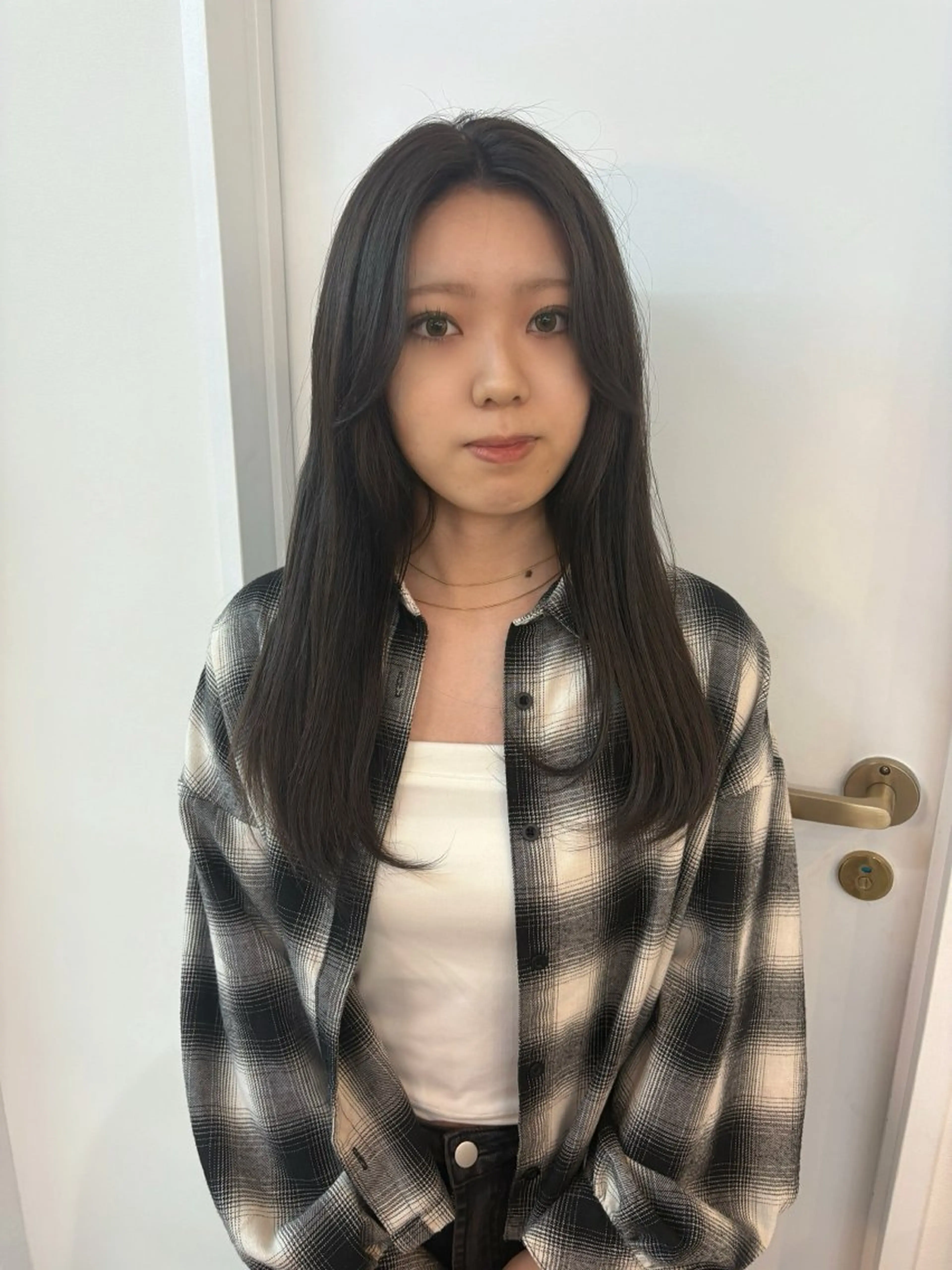 セミロング カラー カット ヘアカラー hair design chouchou所属・ichika/福岡 /透明感カラー🤎のヘアスタイル