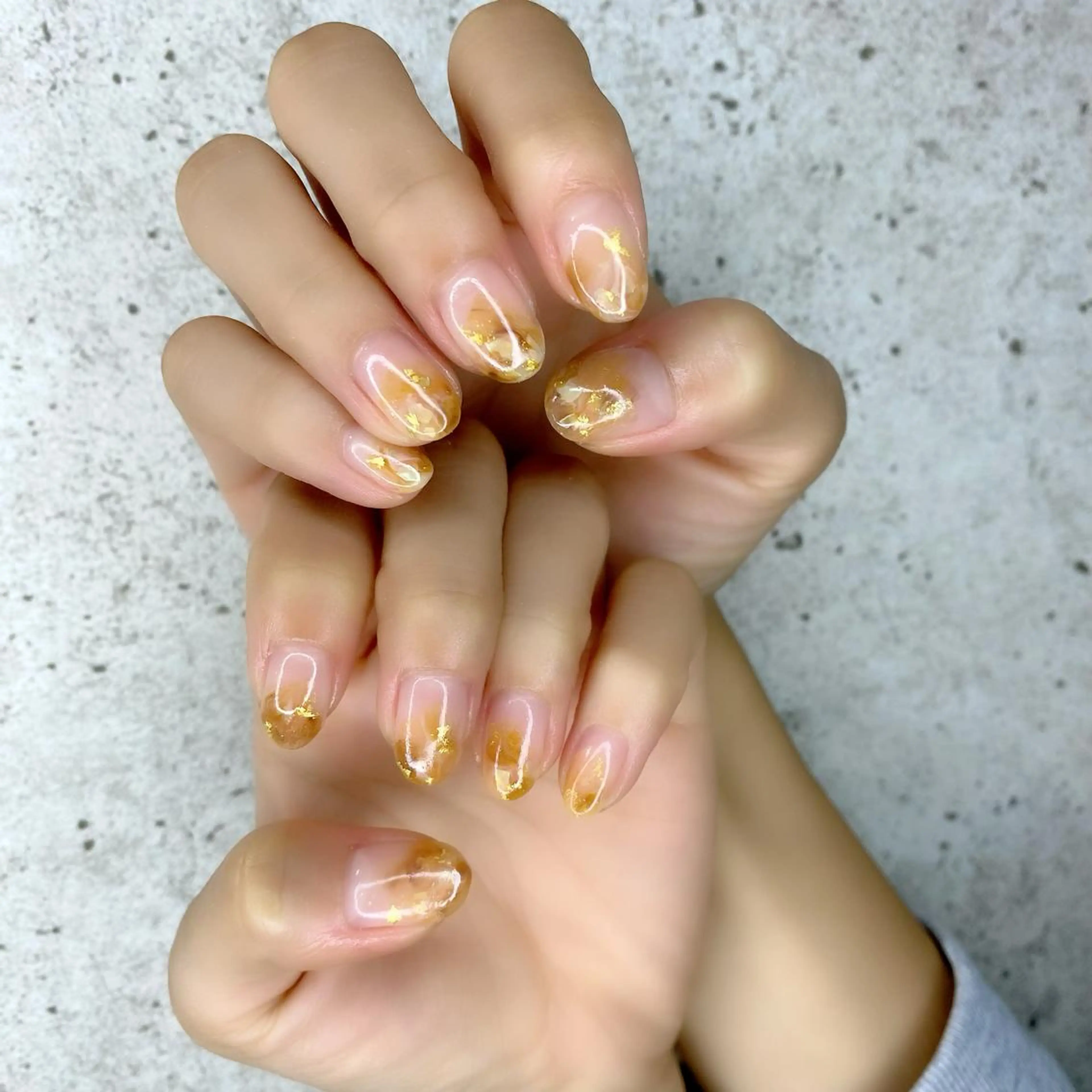 ネイル べっ甲ネイル ニュアンスネイル Salon Ｋのネイルデザイン