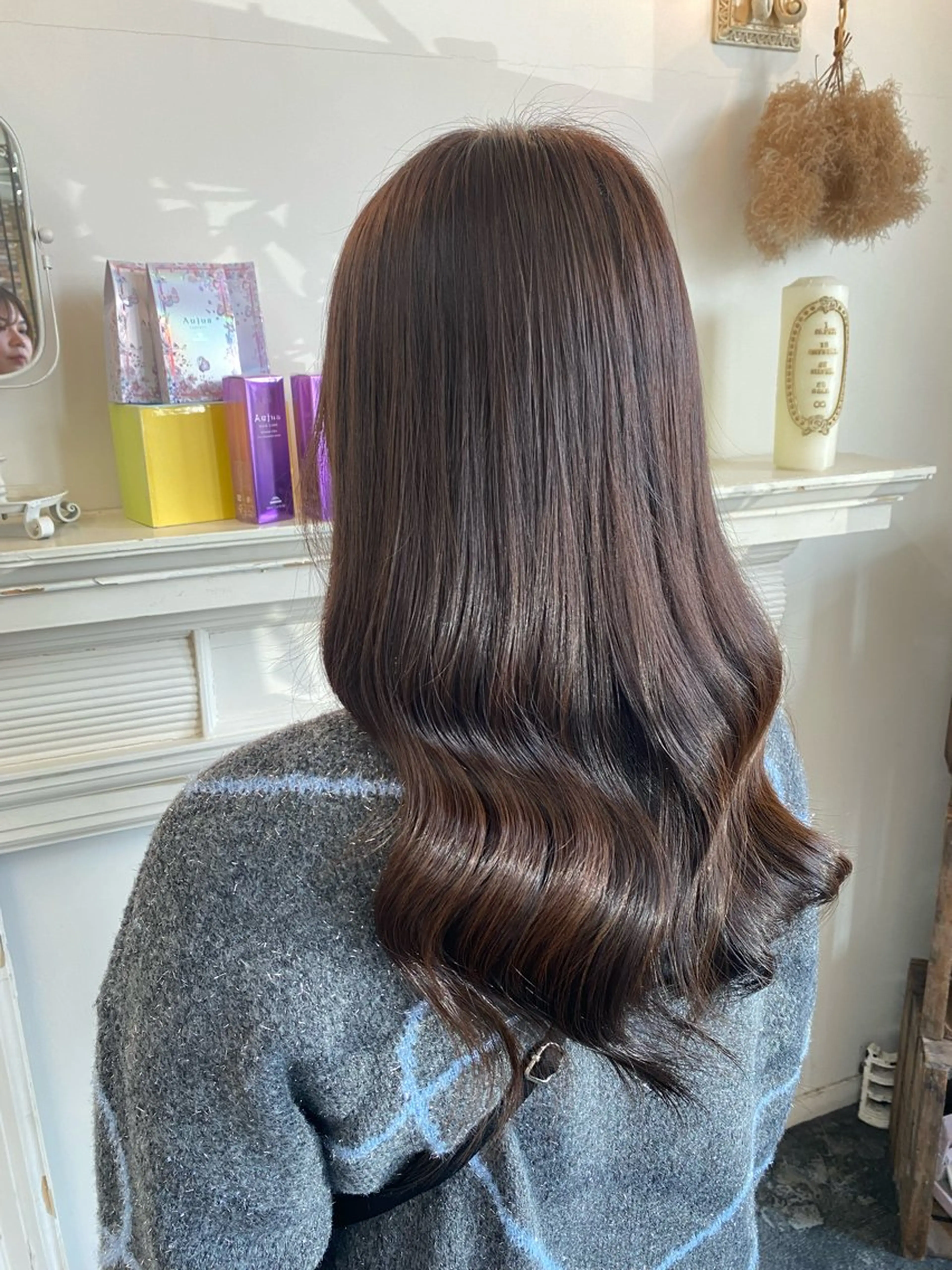 ワンカラー🩵＋1ステップオージュアトリートメント🫧＋顔周りカット✂️＋シャンプーブロー✨の写真