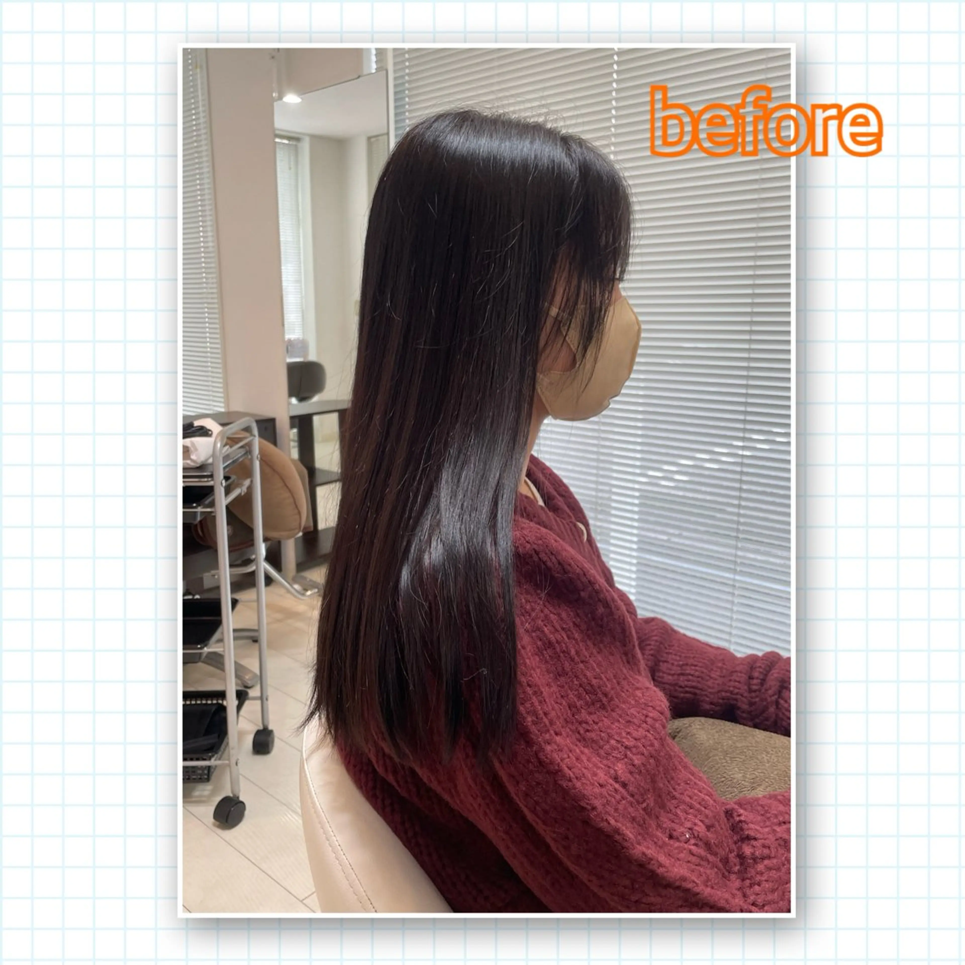 ロング アミーベル🧸🧡 本店✂️しおりのヘアスタイル