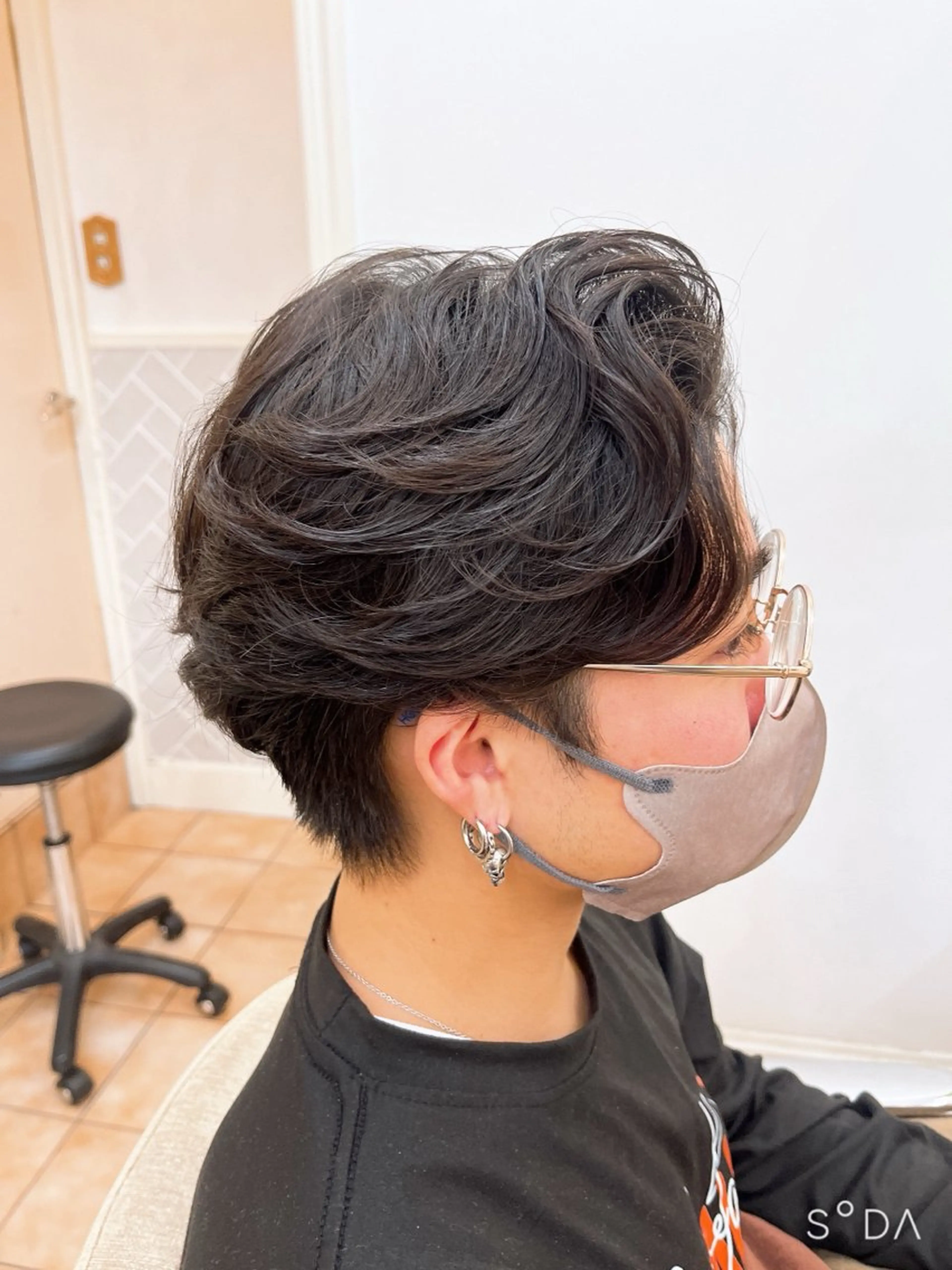 ショート パーマ たなか なおのヘアスタイル