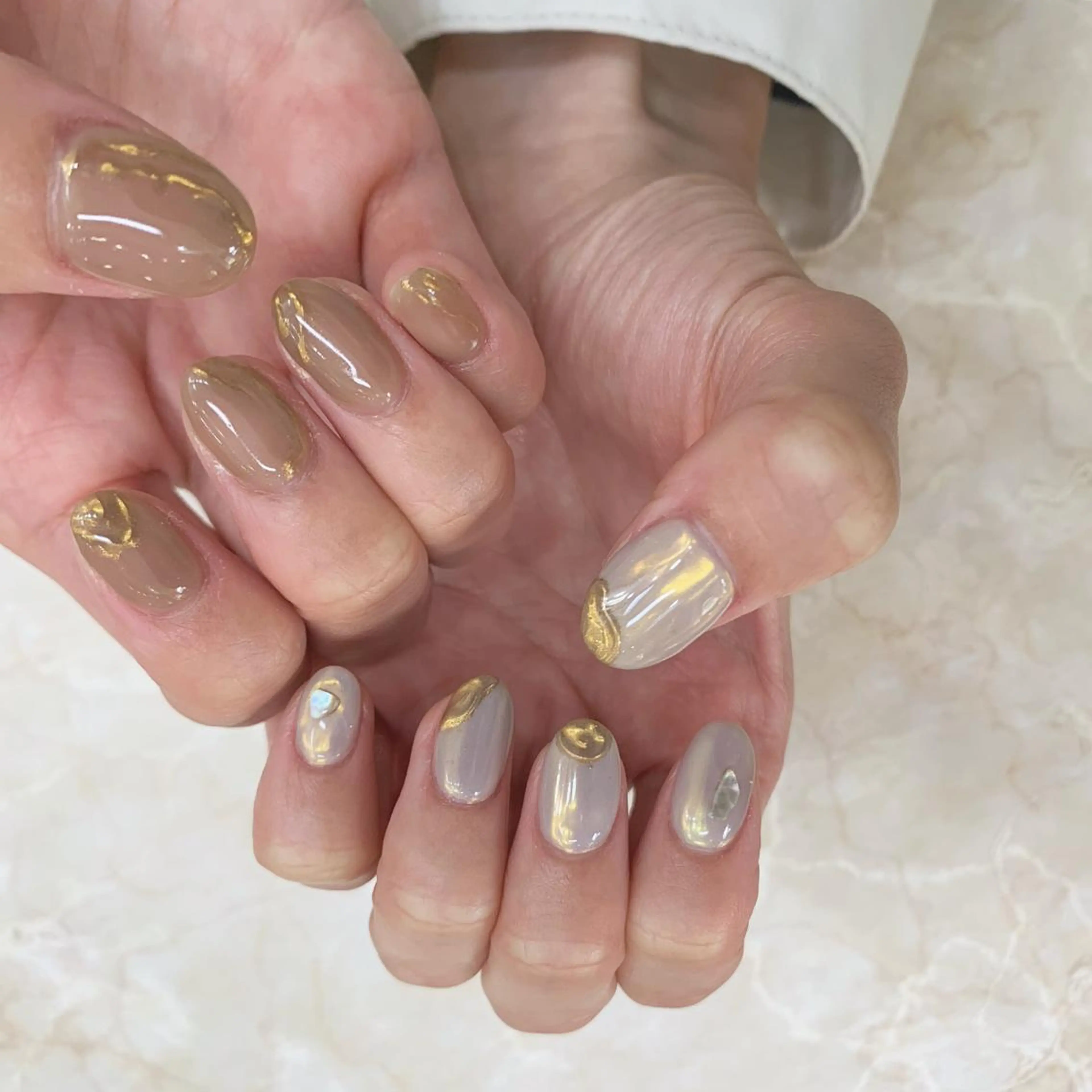 ネイル ハンドネイル 新宿ニュアンスネイル makotoのネイルデザイン