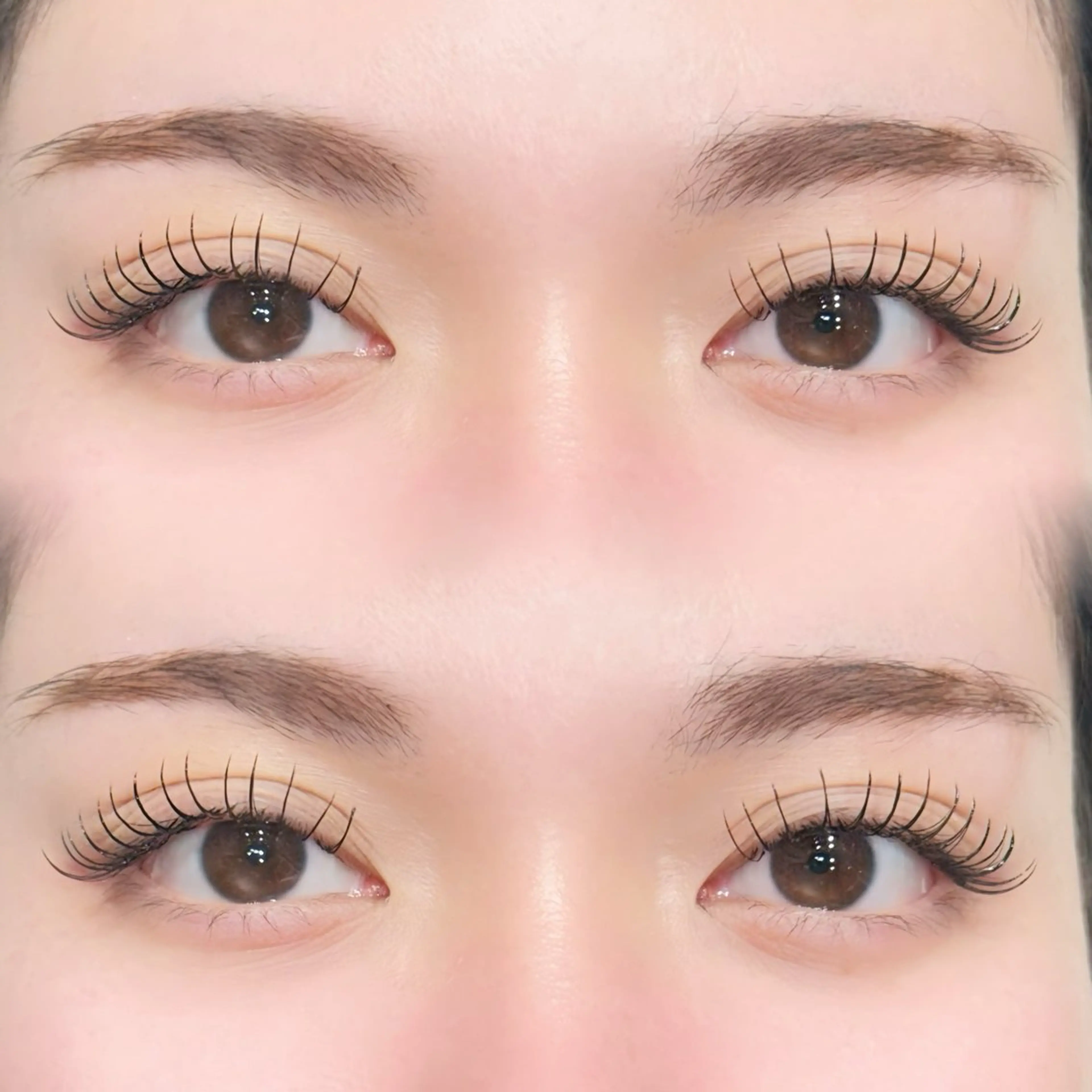 マツエク・マツパ 束感まつ毛 フラットラッシュ 韓国風マツエク ナチュラル マツエク cherien eyelash&eyebrow（salon village）所属・梅津/cherien 渋谷・明治神宮前のマツエク・マツパデザイン