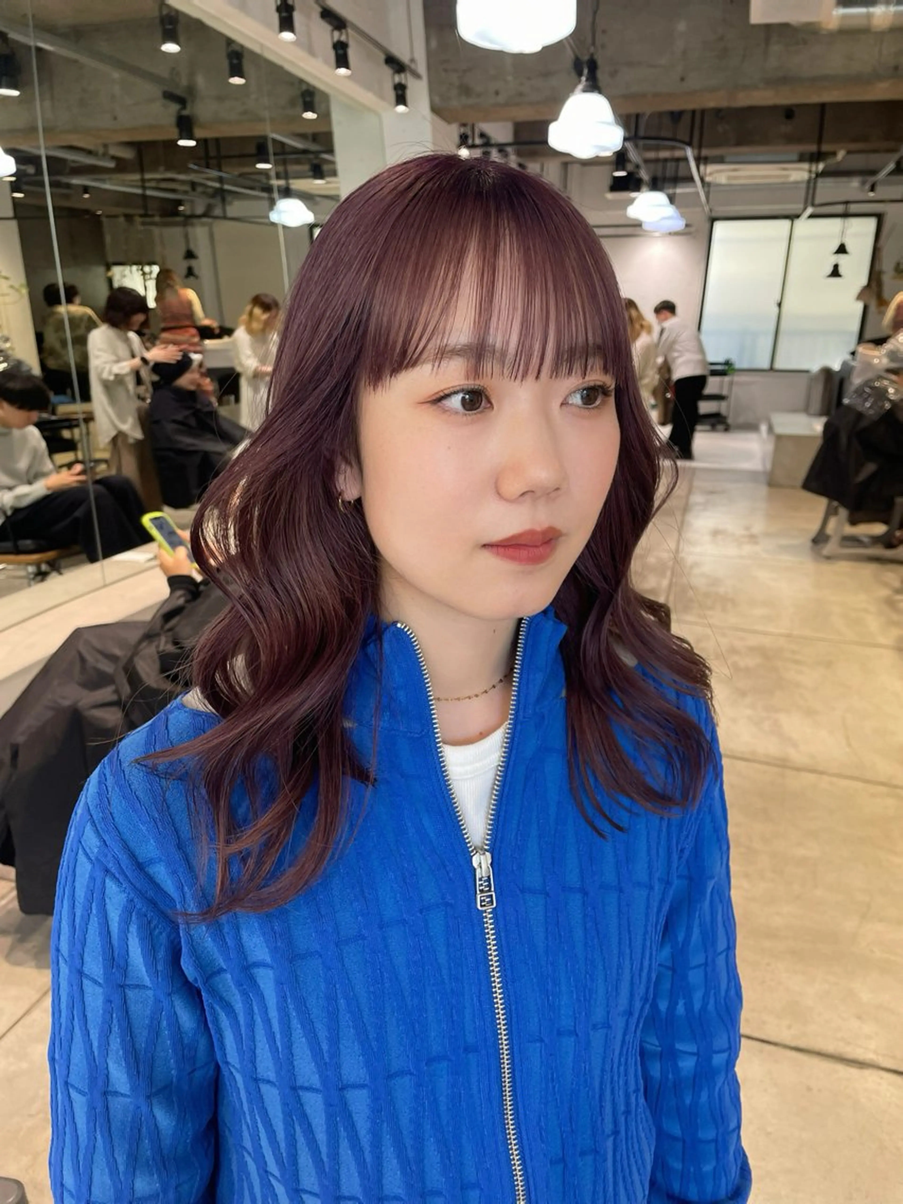 セミロング イエローカラー ユウナ🎀レイヤー/ 暖色カラーのヘアスタイル