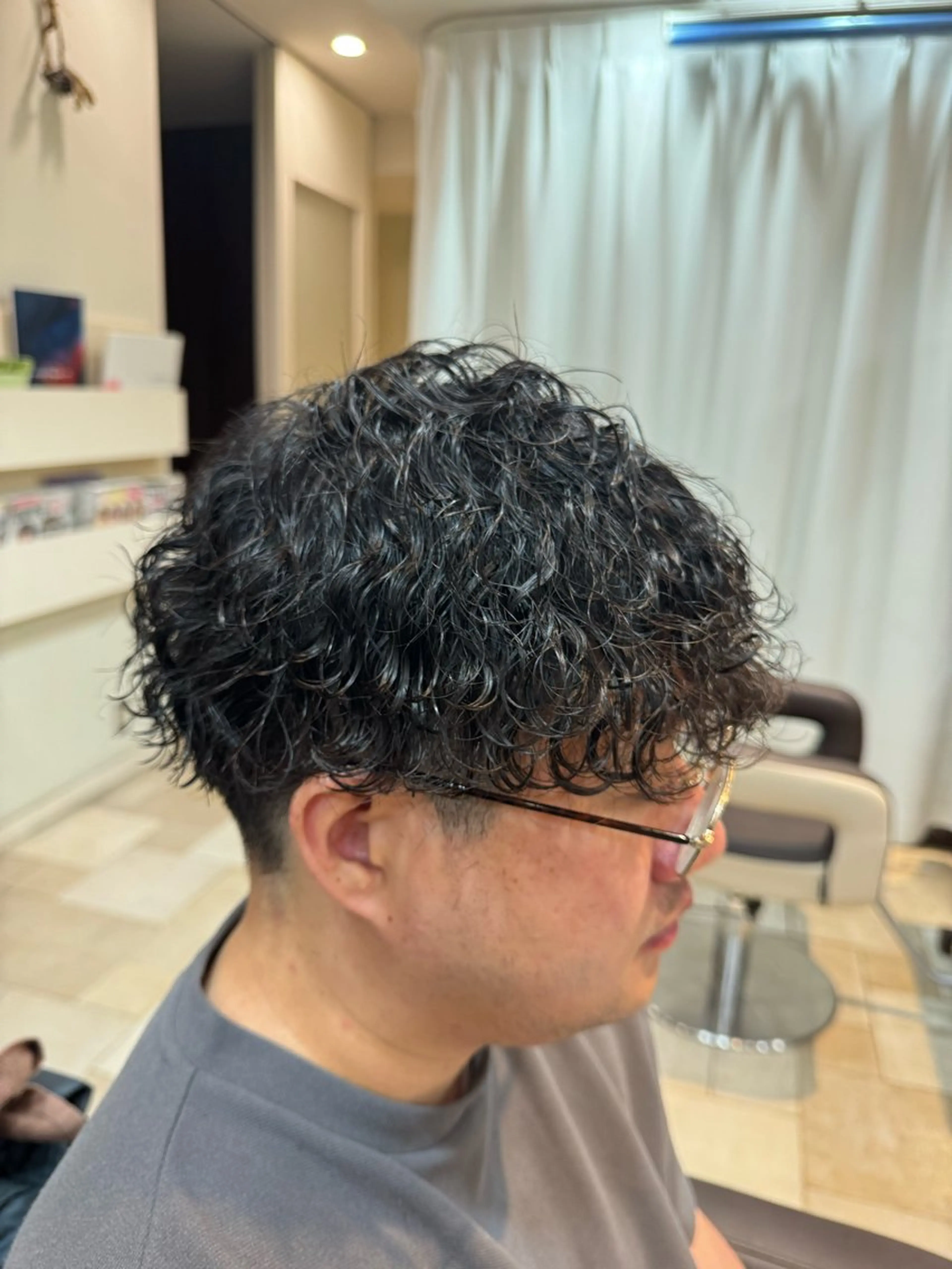 パーマ メンズ パーマ／縮毛矯正/ 店長 ・村田伊吹のヘアスタイル
