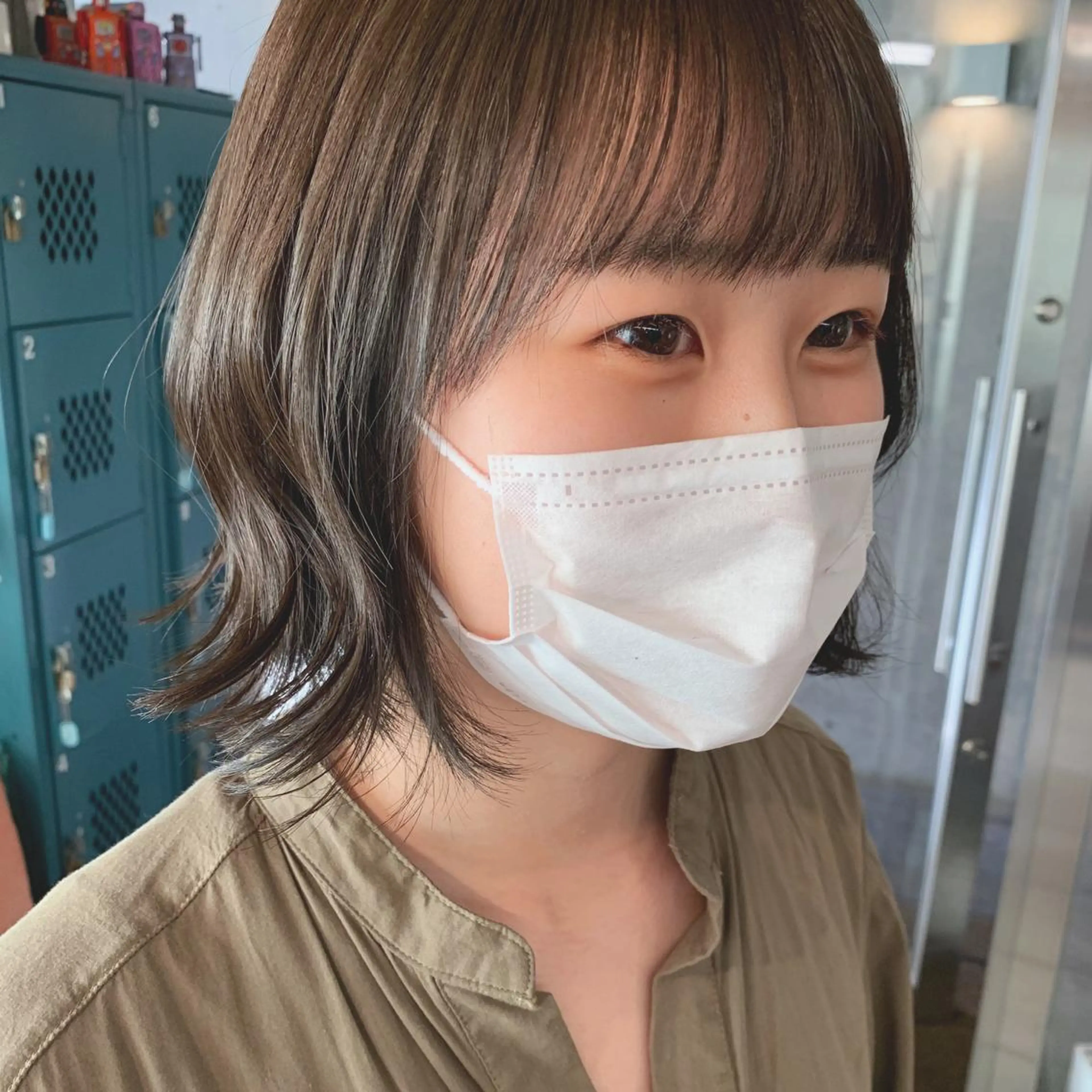 ショート カラー 切りっぱなしボブ ベージュカラー オリーブベージュ オリーブカラー ボブ カット ヘアカラー トリートメント 土屋かすみ✁︎. ꙳ 姫カットのヘアスタイル